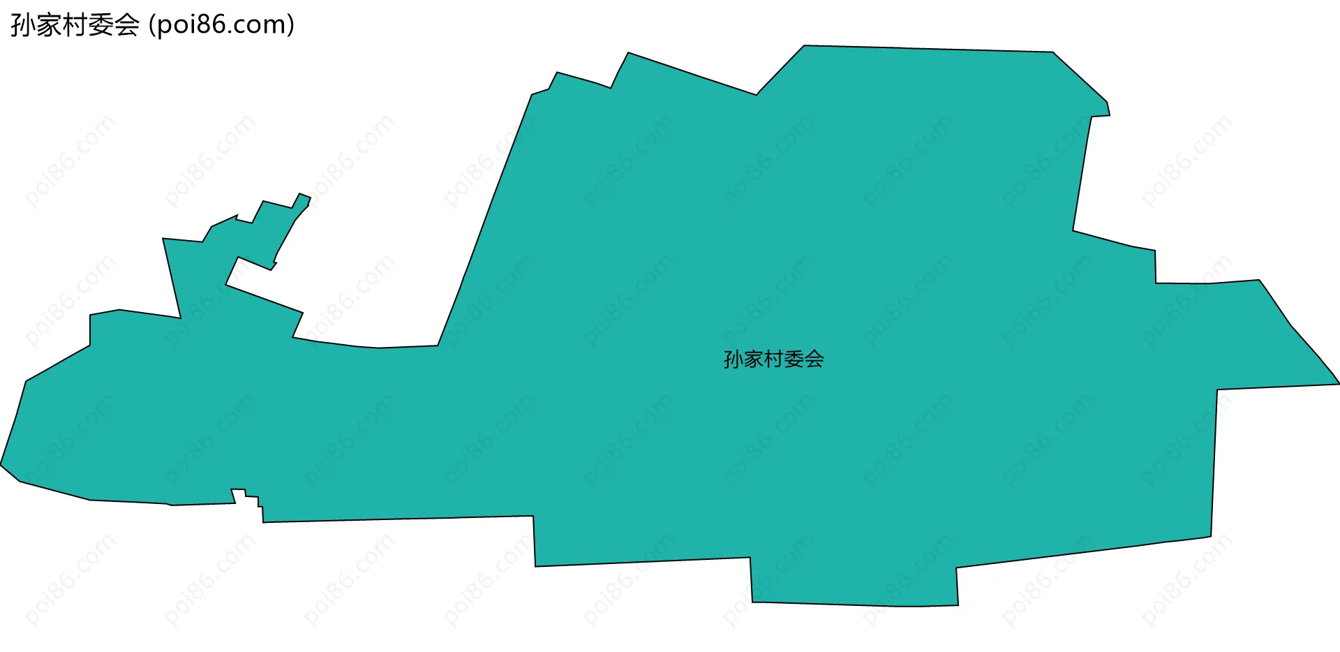 孙家村委会边界地图