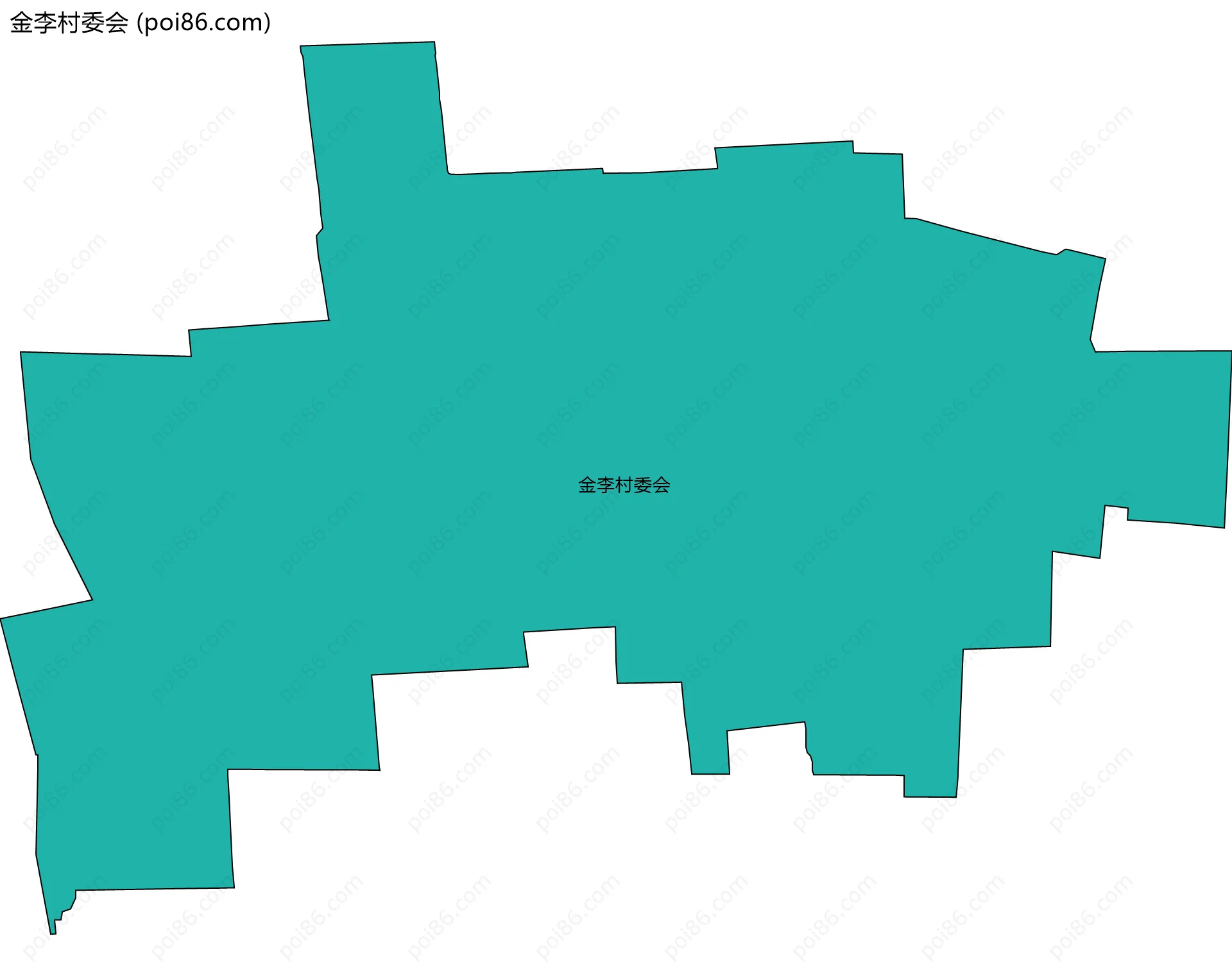 金李村委会边界地图