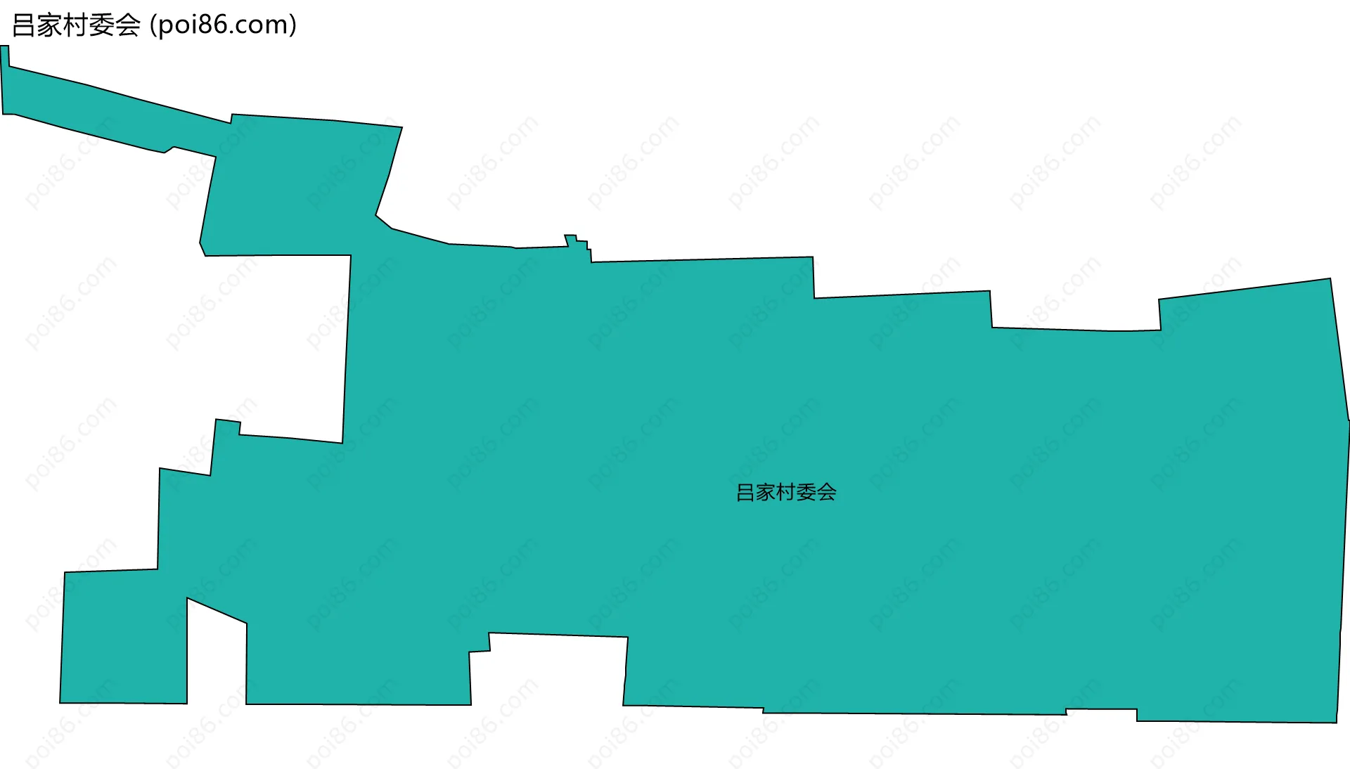 吕家村委会边界地图