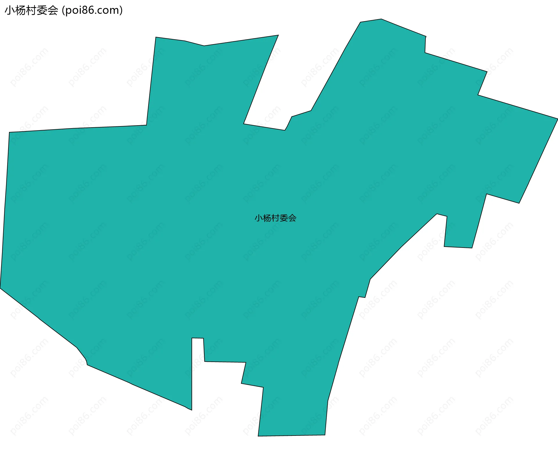 小杨村委会边界地图