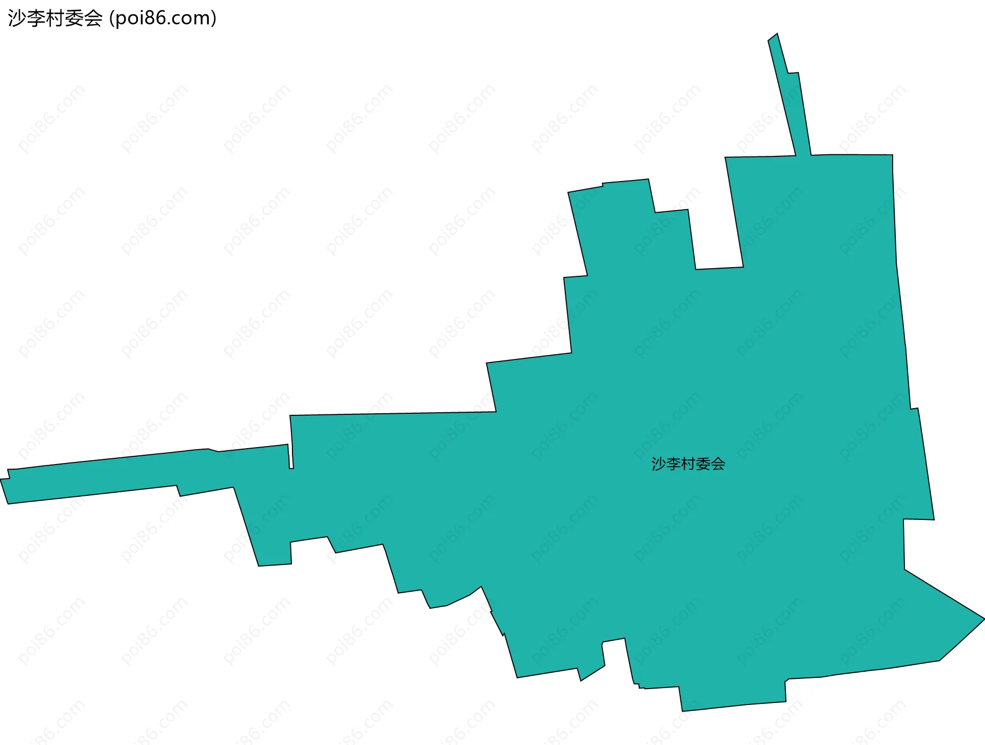 沙李村委会边界地图