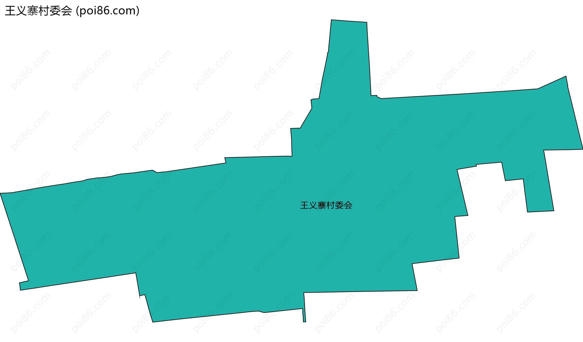 王义寨村委会边界地图