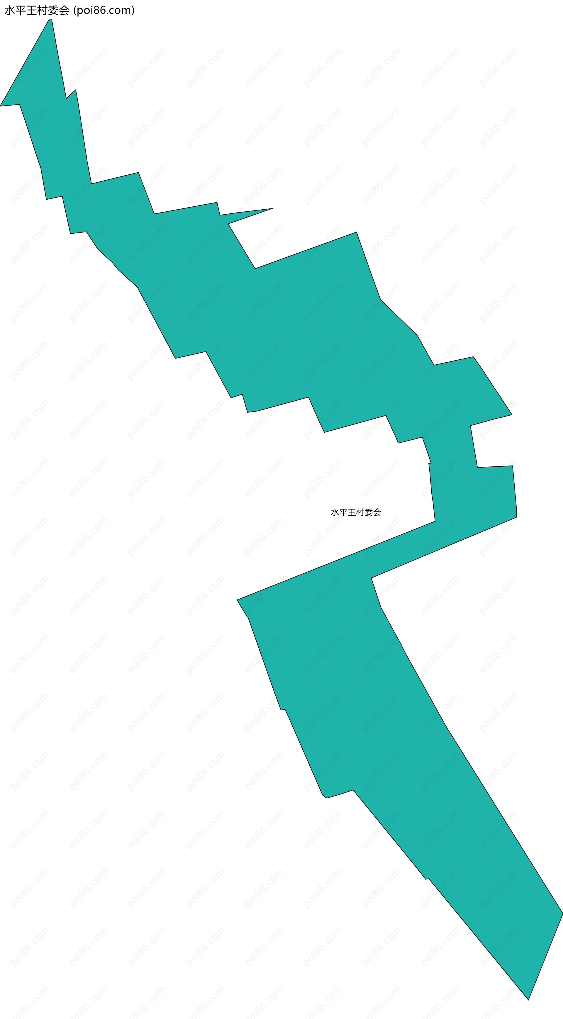 水平王村委会边界地图