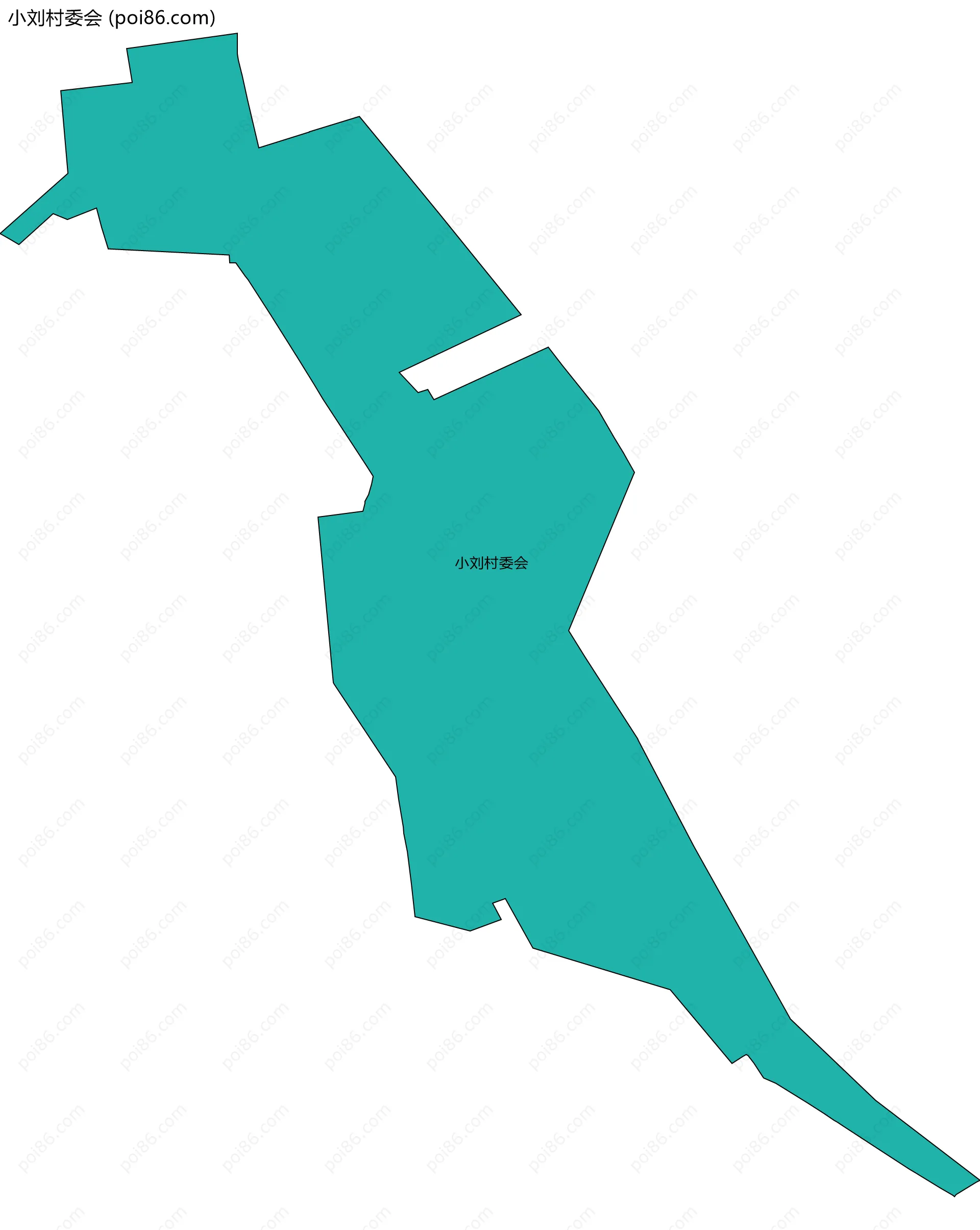 小刘村委会边界地图
