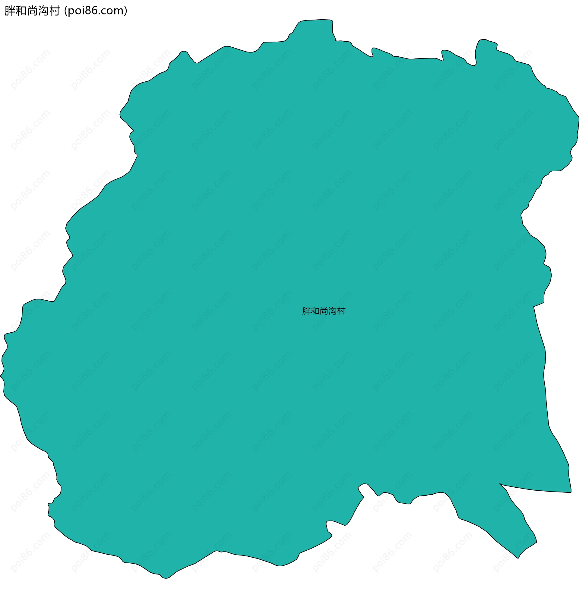 胖和尚沟村边界地图