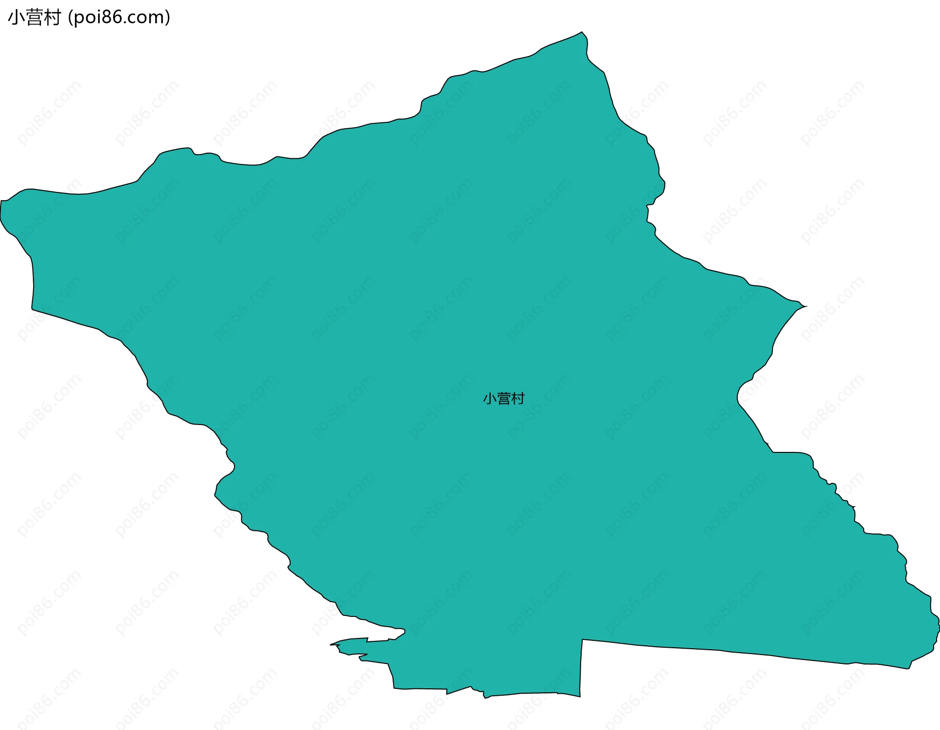 小营村边界地图