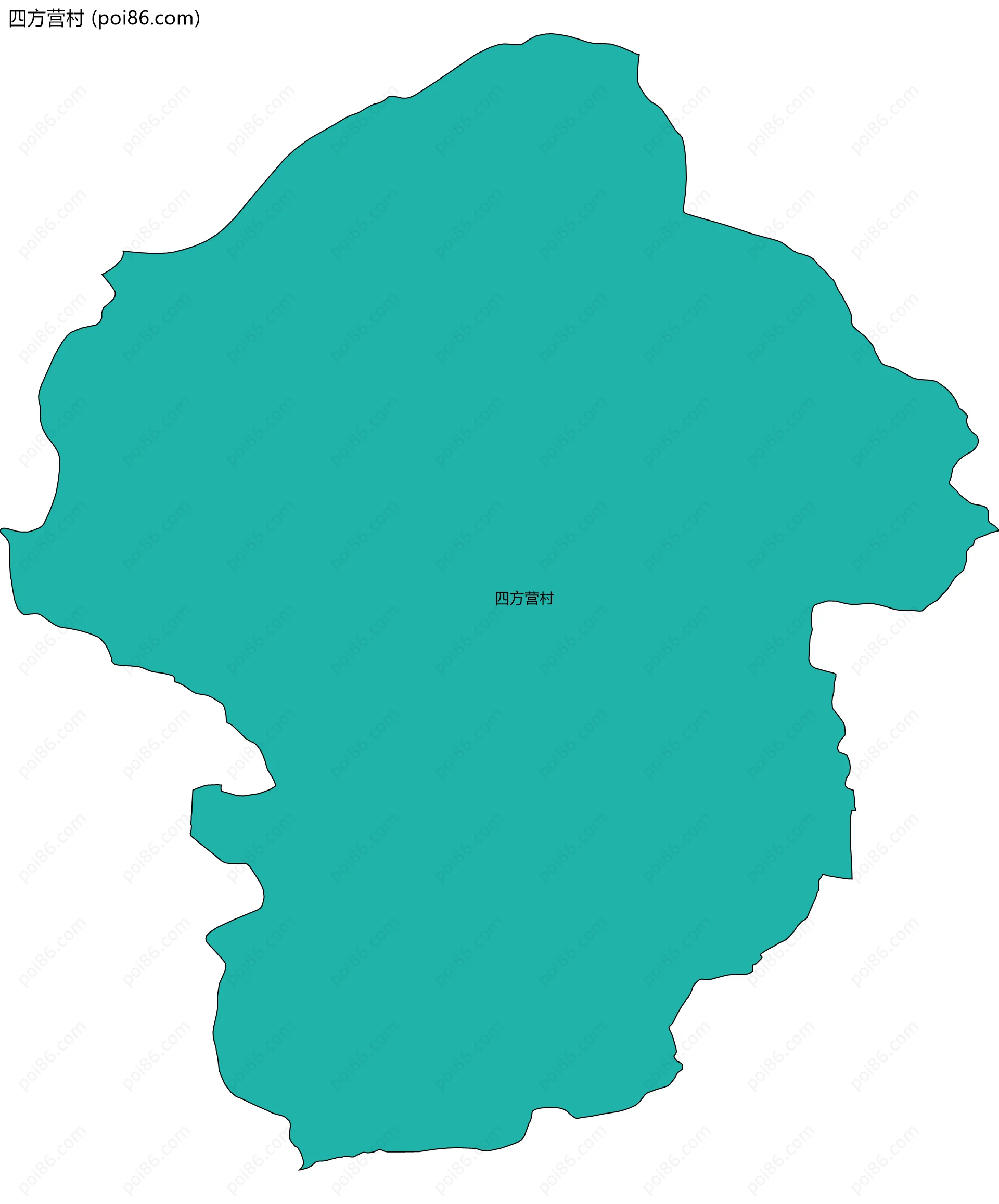 四方营村边界地图