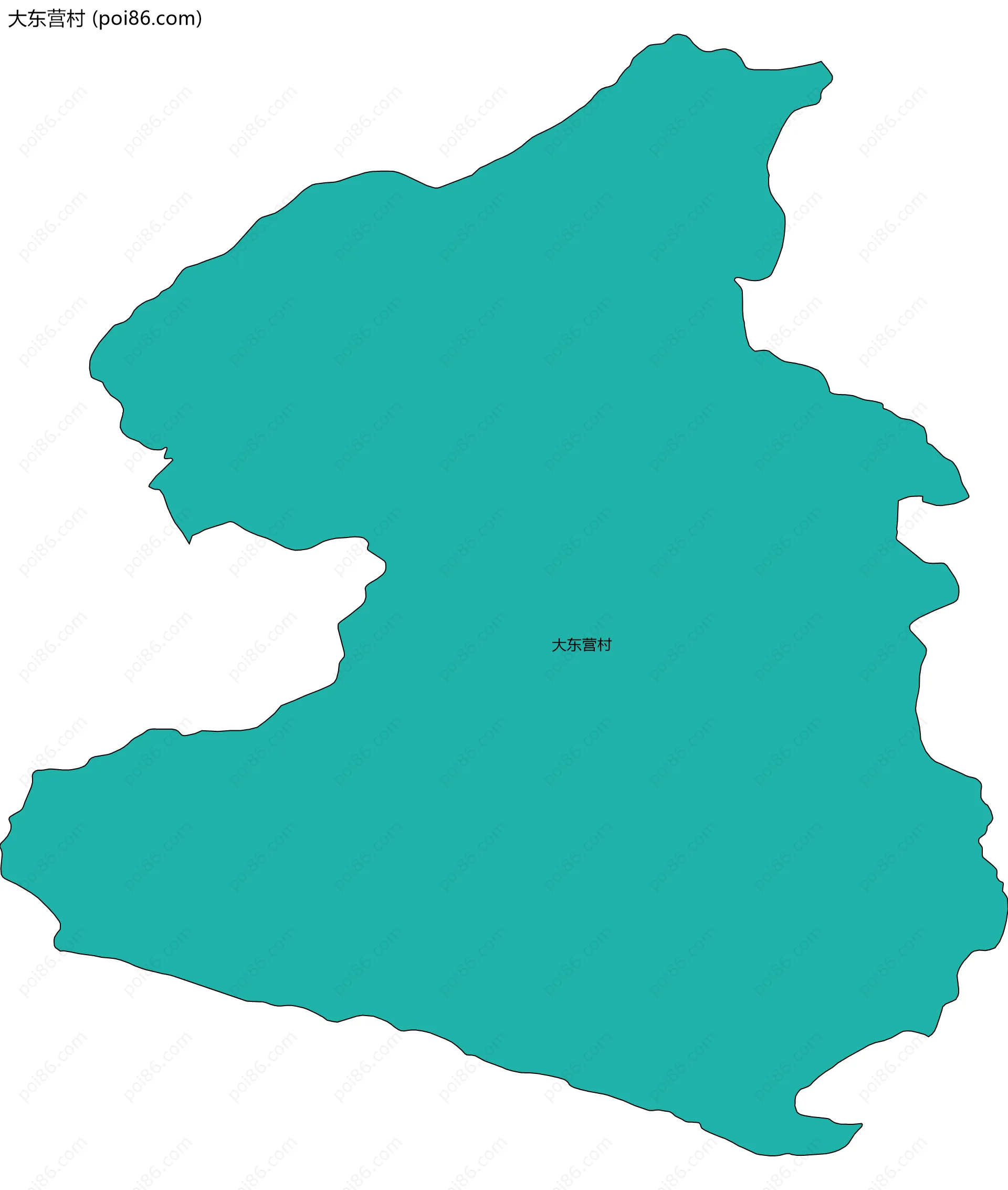 大东营村边界地图