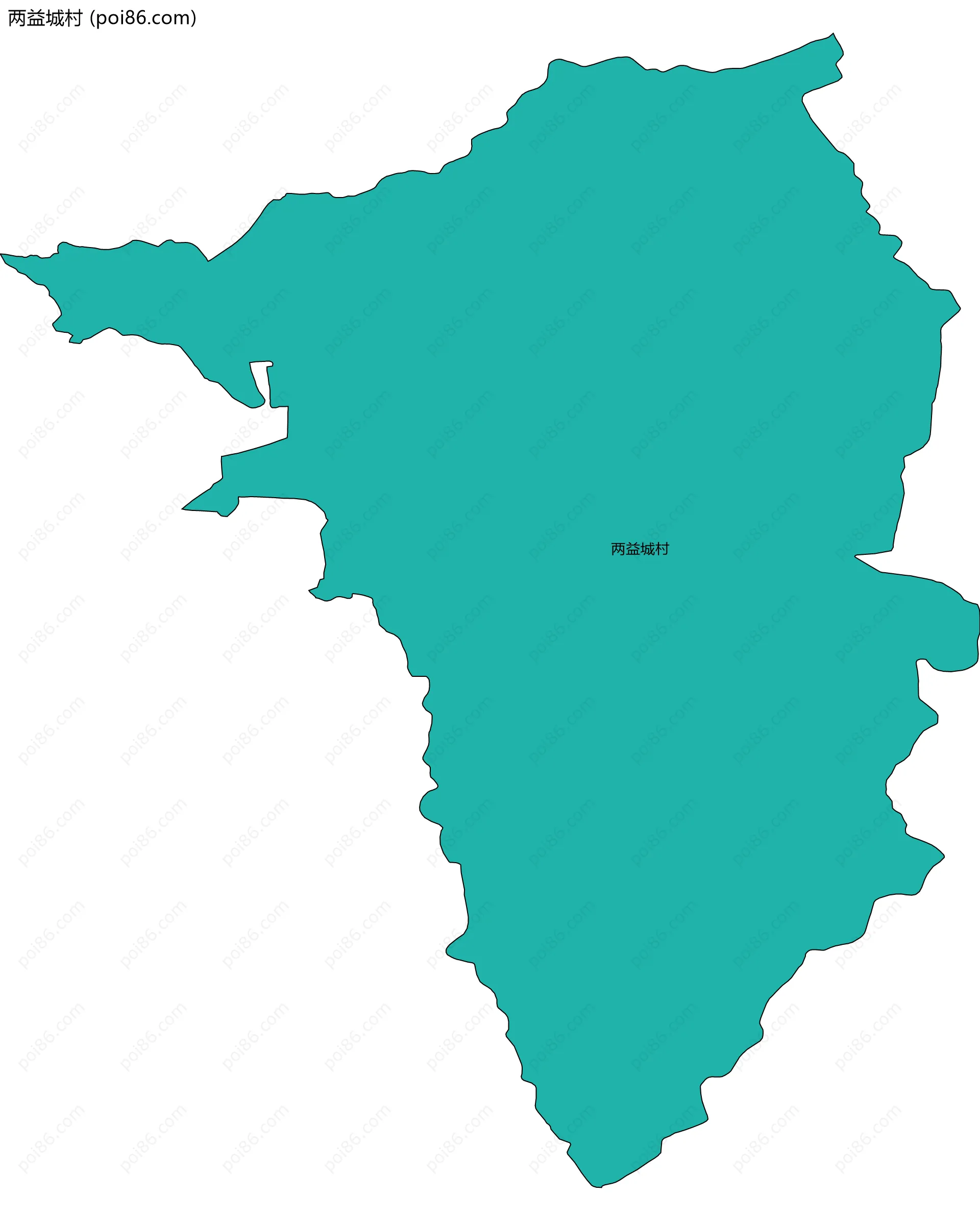 两益城村边界地图