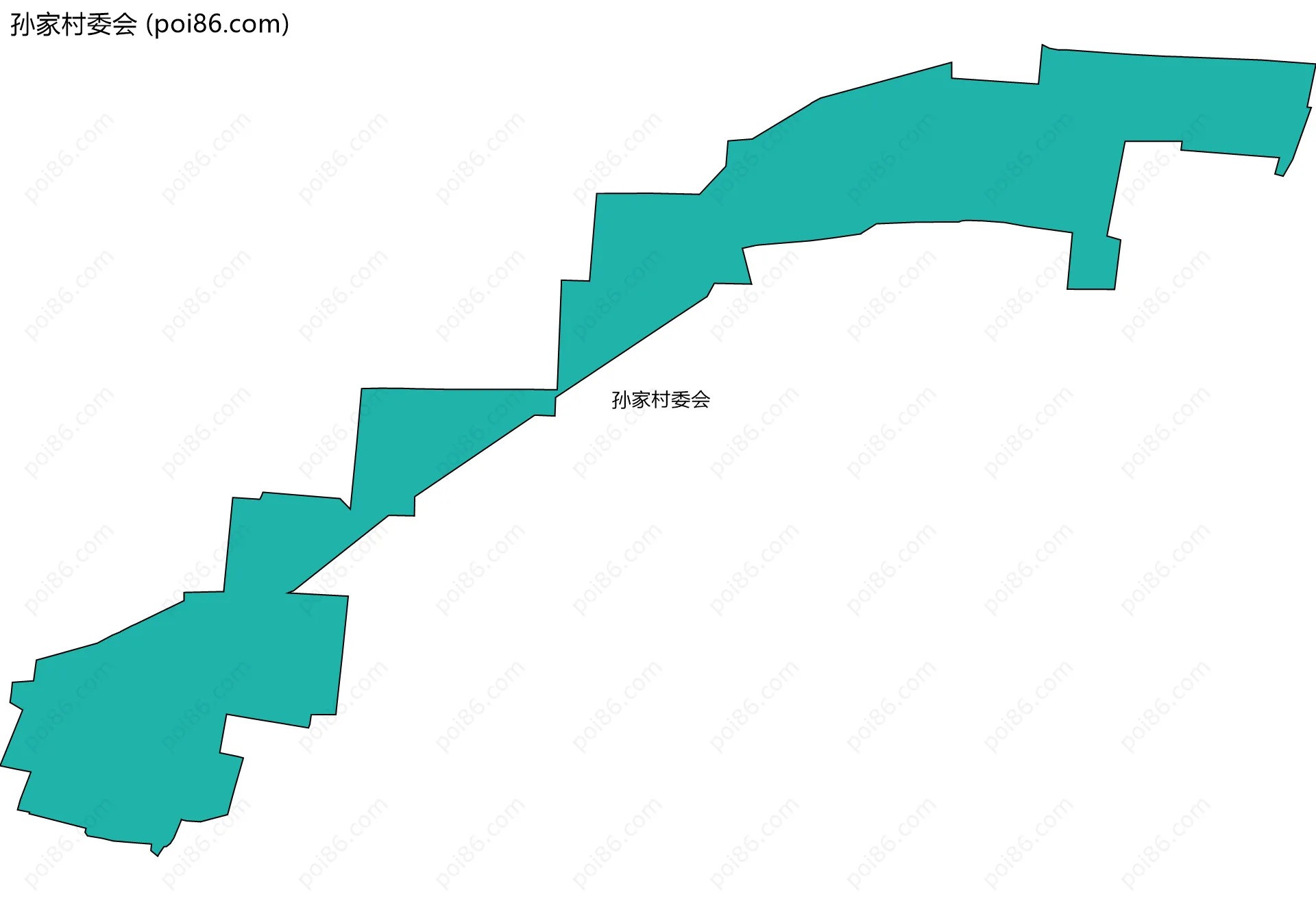 孙家村委会边界地图
