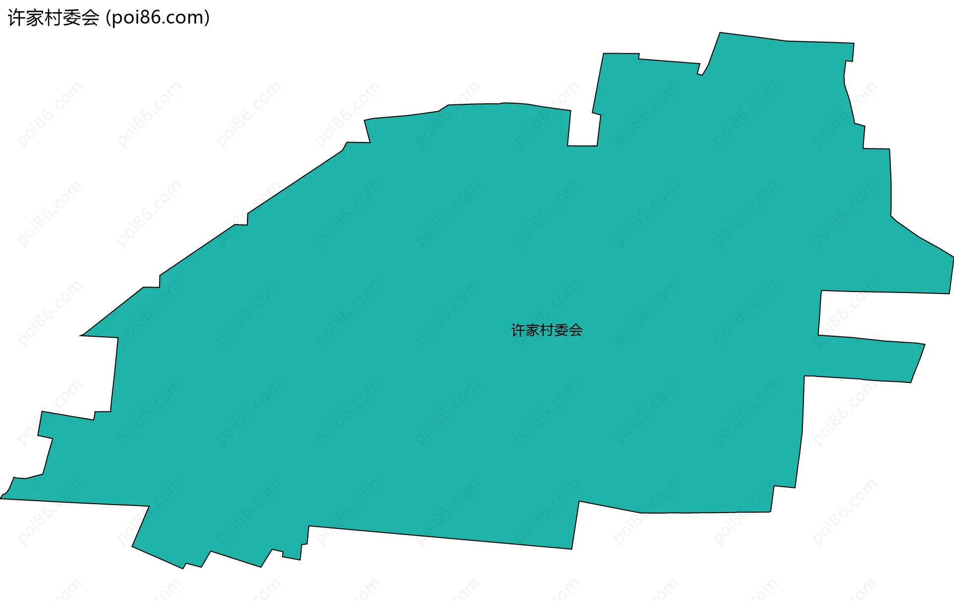 许家村委会边界地图