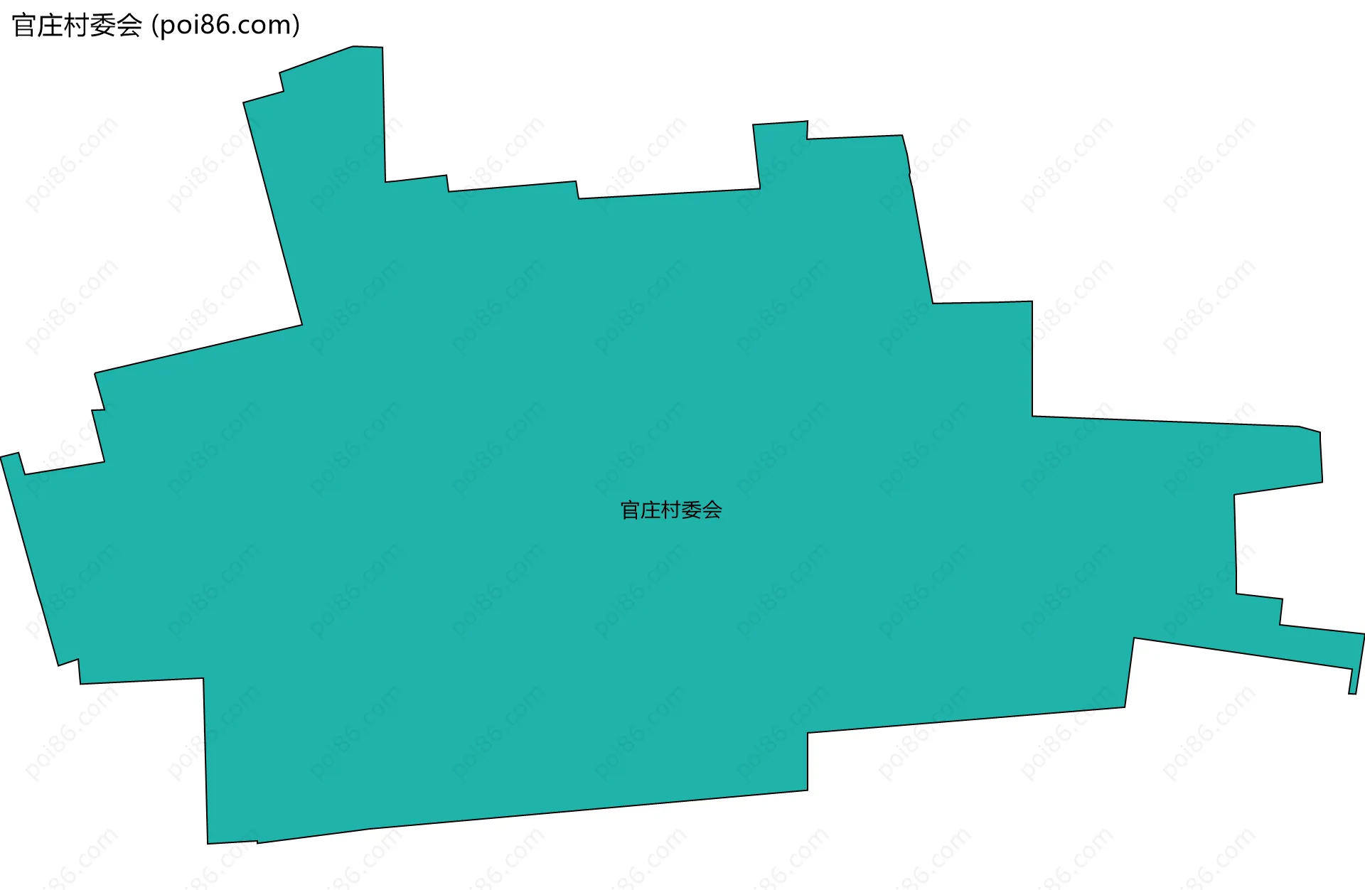 官庄村委会边界地图