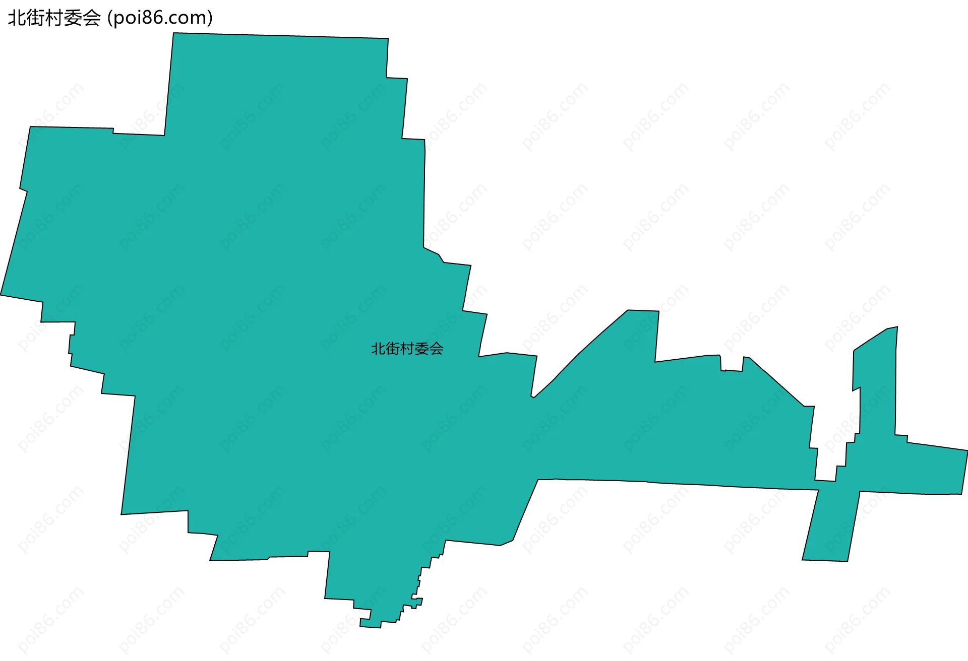 北街村委会边界地图