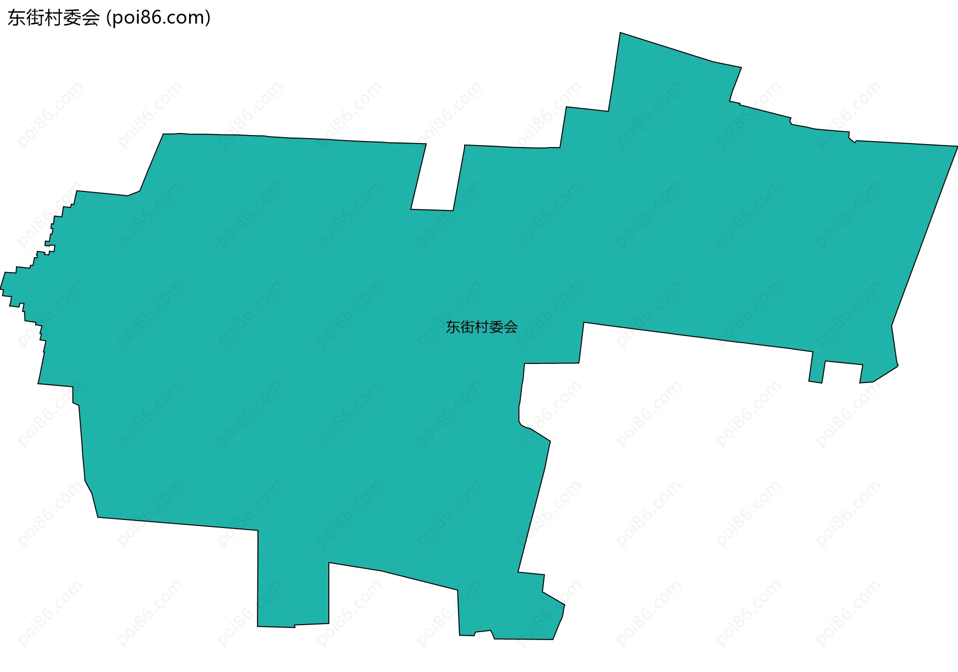 东街村委会边界地图