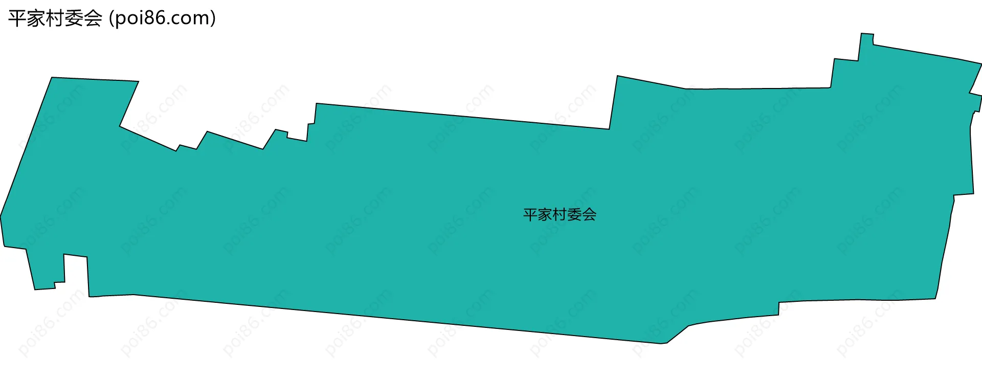 平家村委会边界地图