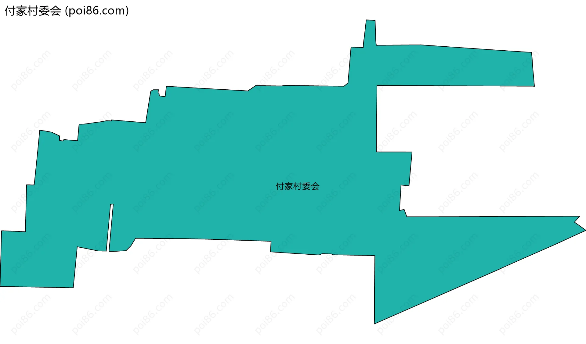 付家村委会边界地图