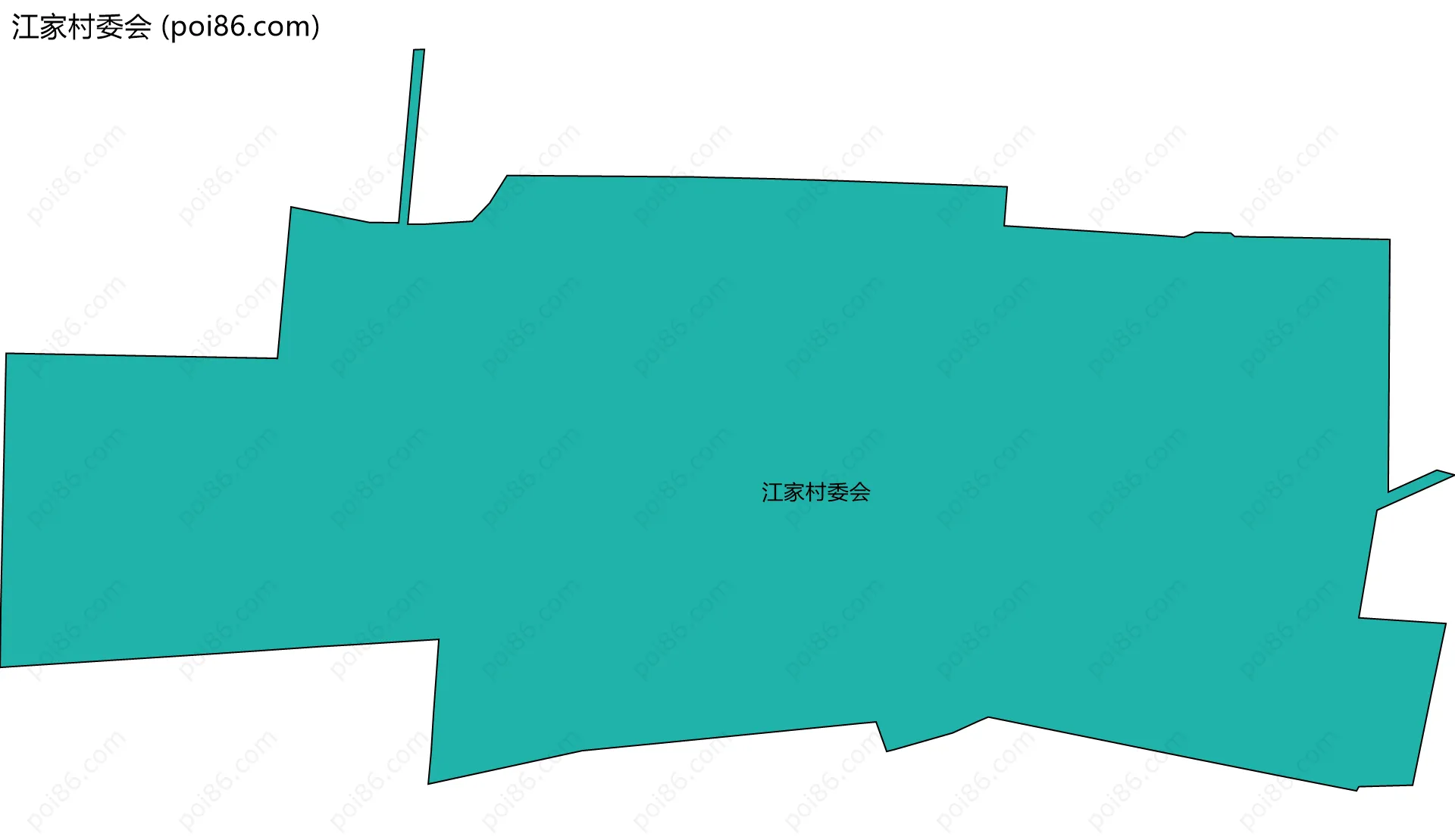 江家村委会边界地图