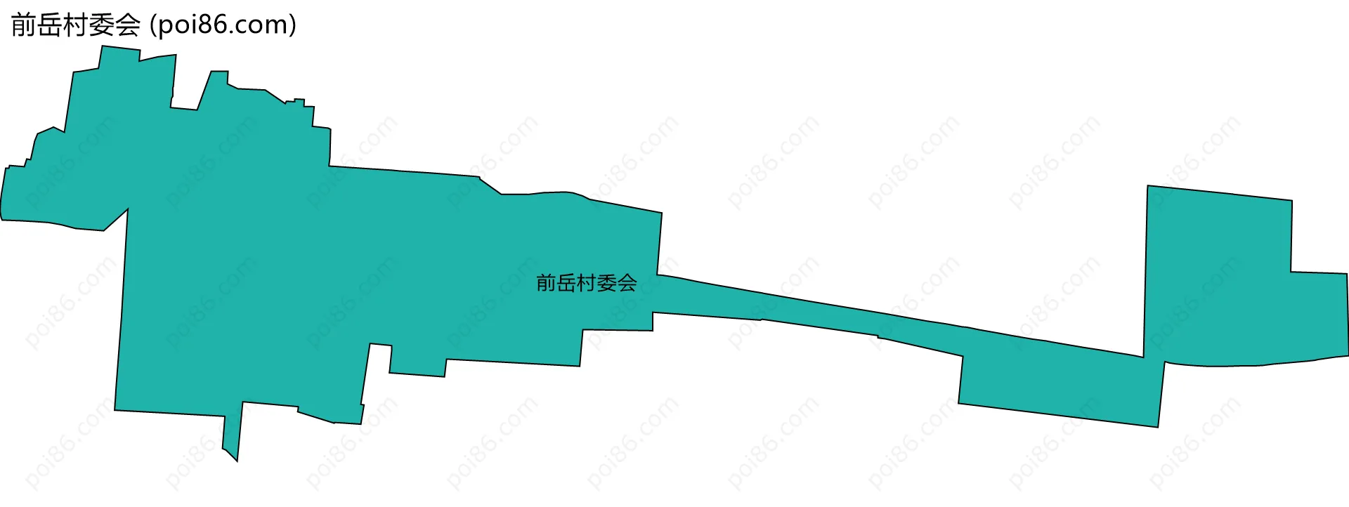 前岳村委会边界地图