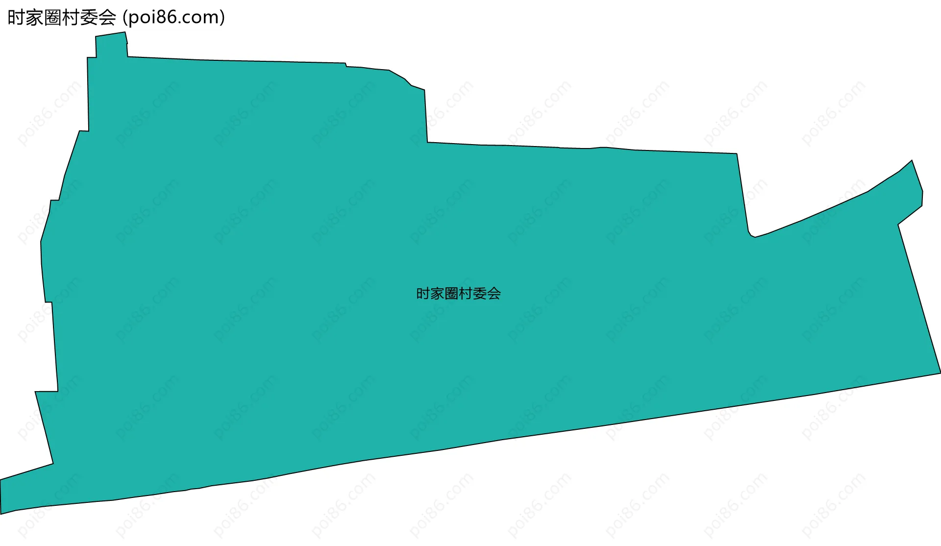时家圈村委会边界地图