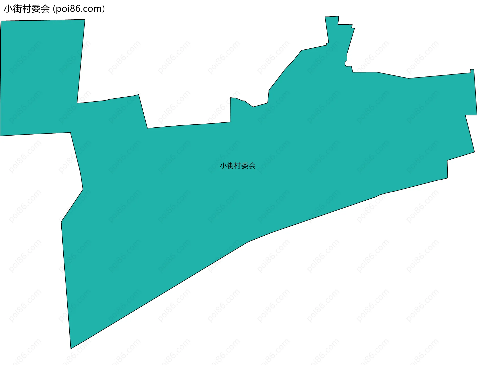 小街村委会边界地图