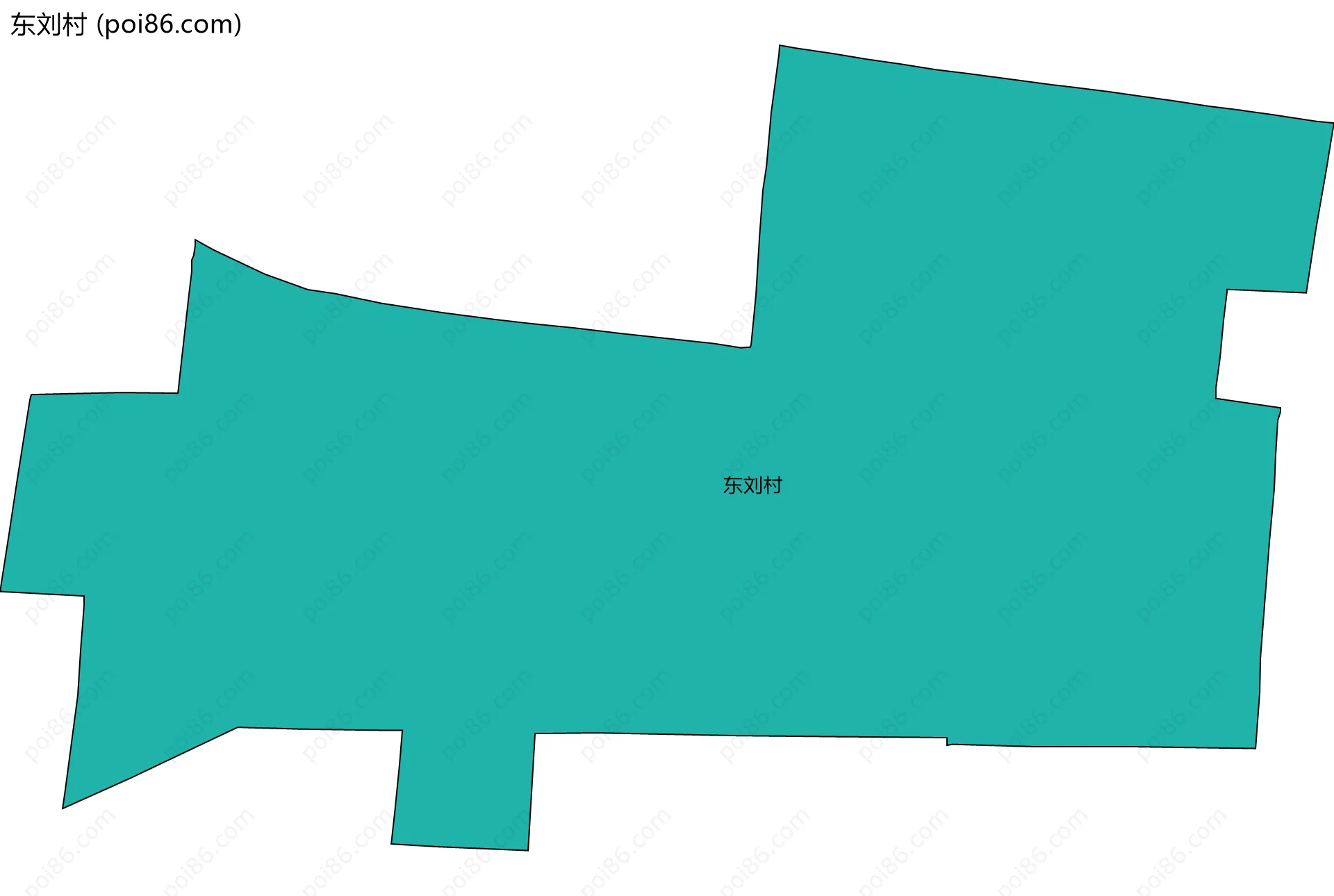 东刘村边界地图