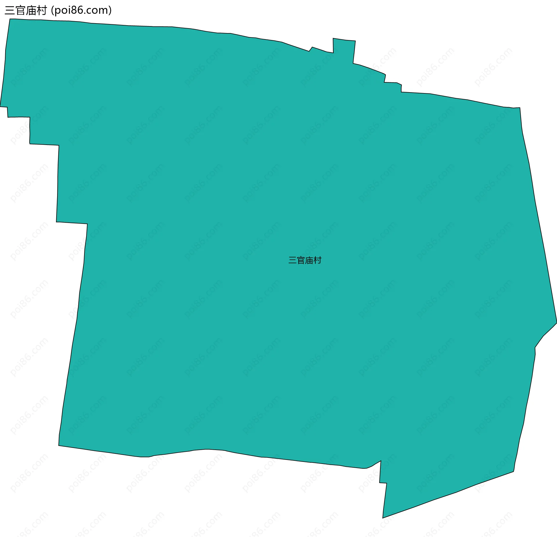 三官庙村边界地图