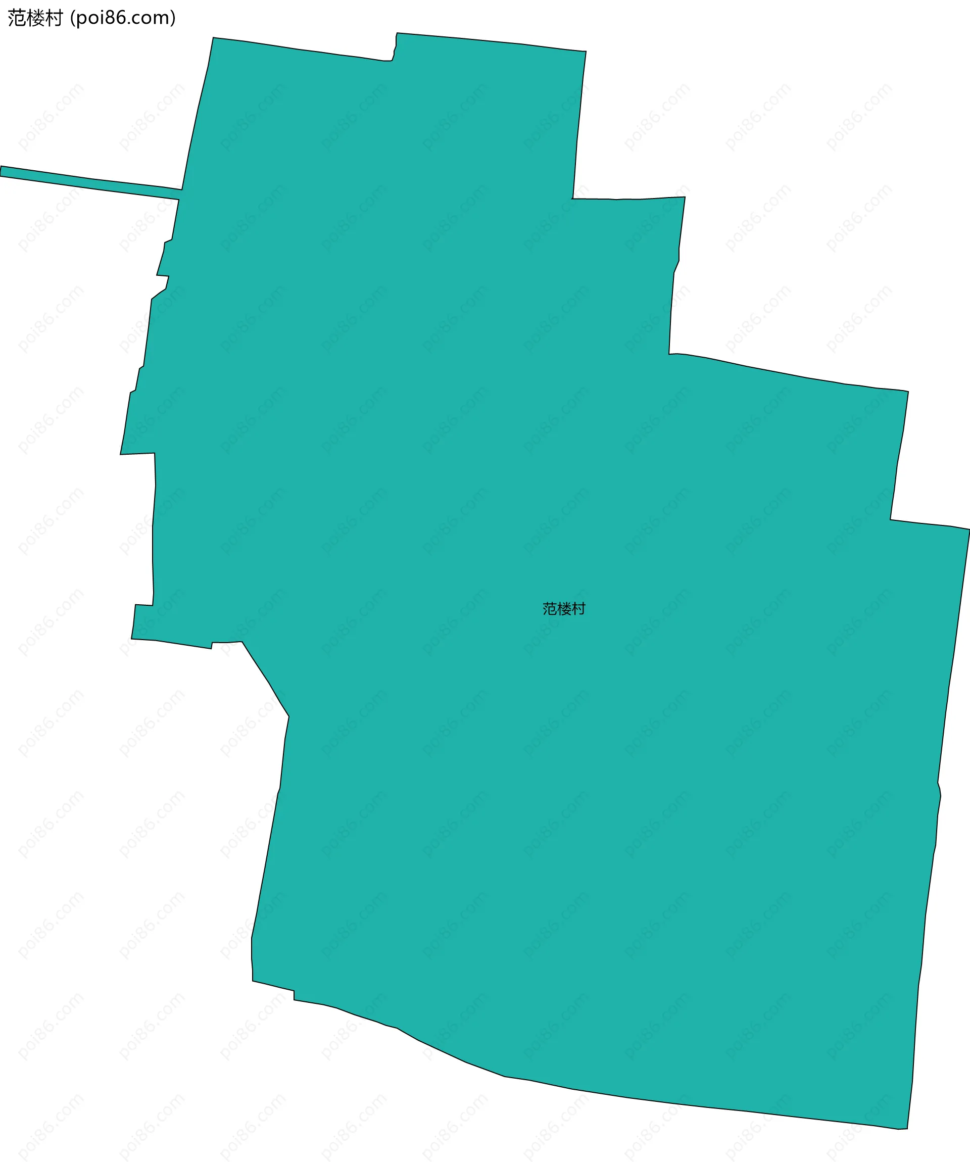 范楼村边界地图
