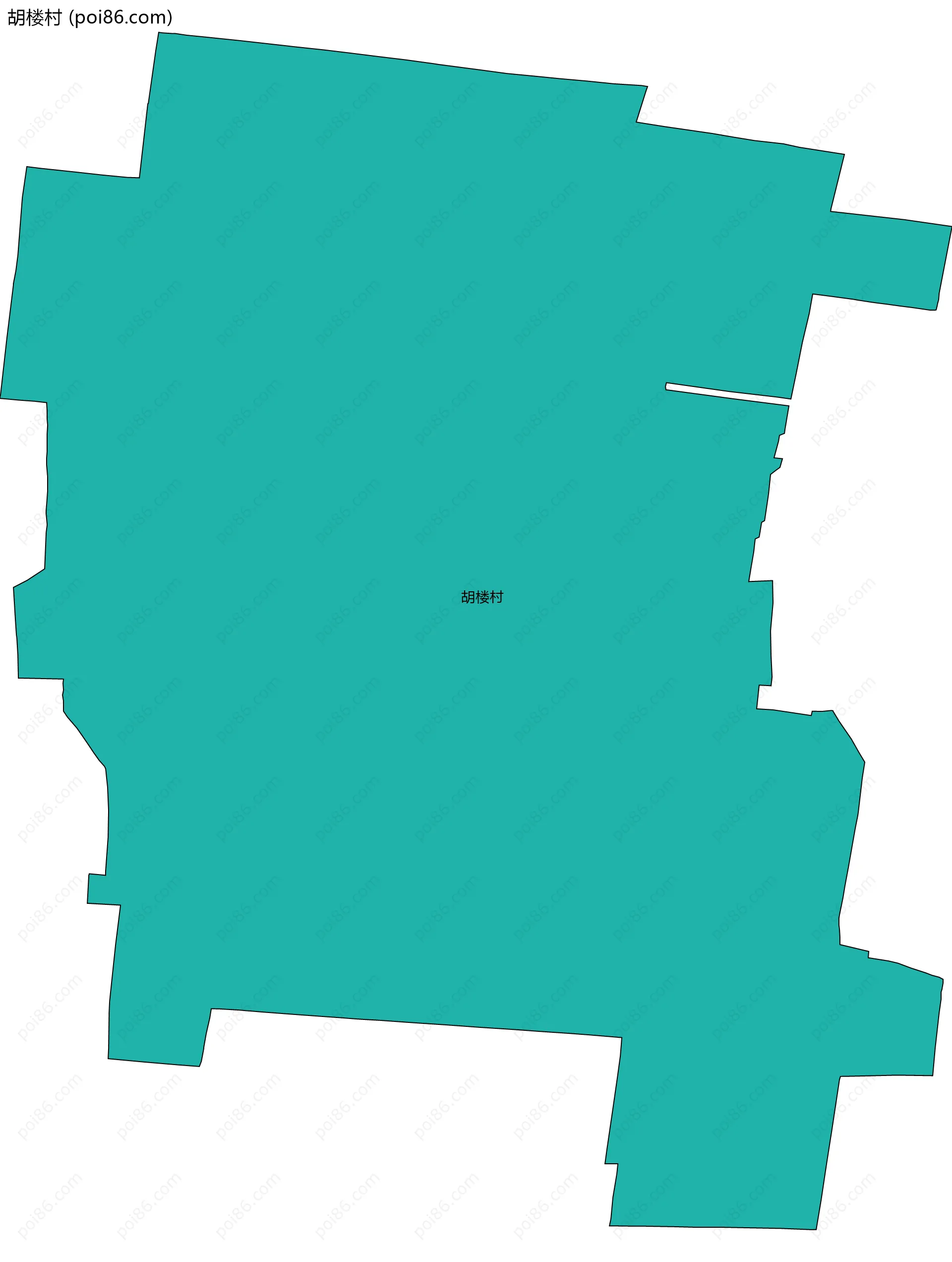 胡楼村边界地图