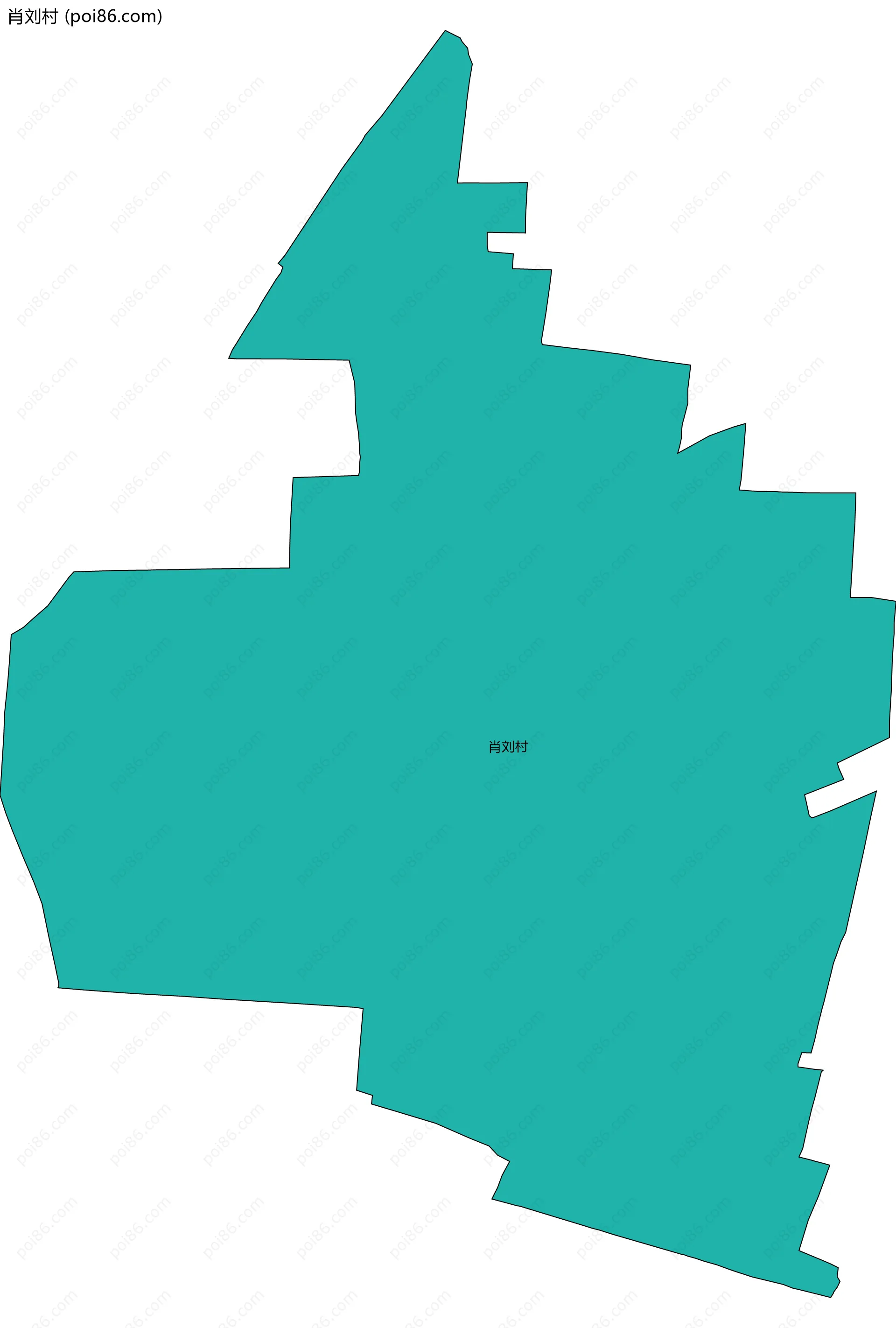 肖刘村边界地图