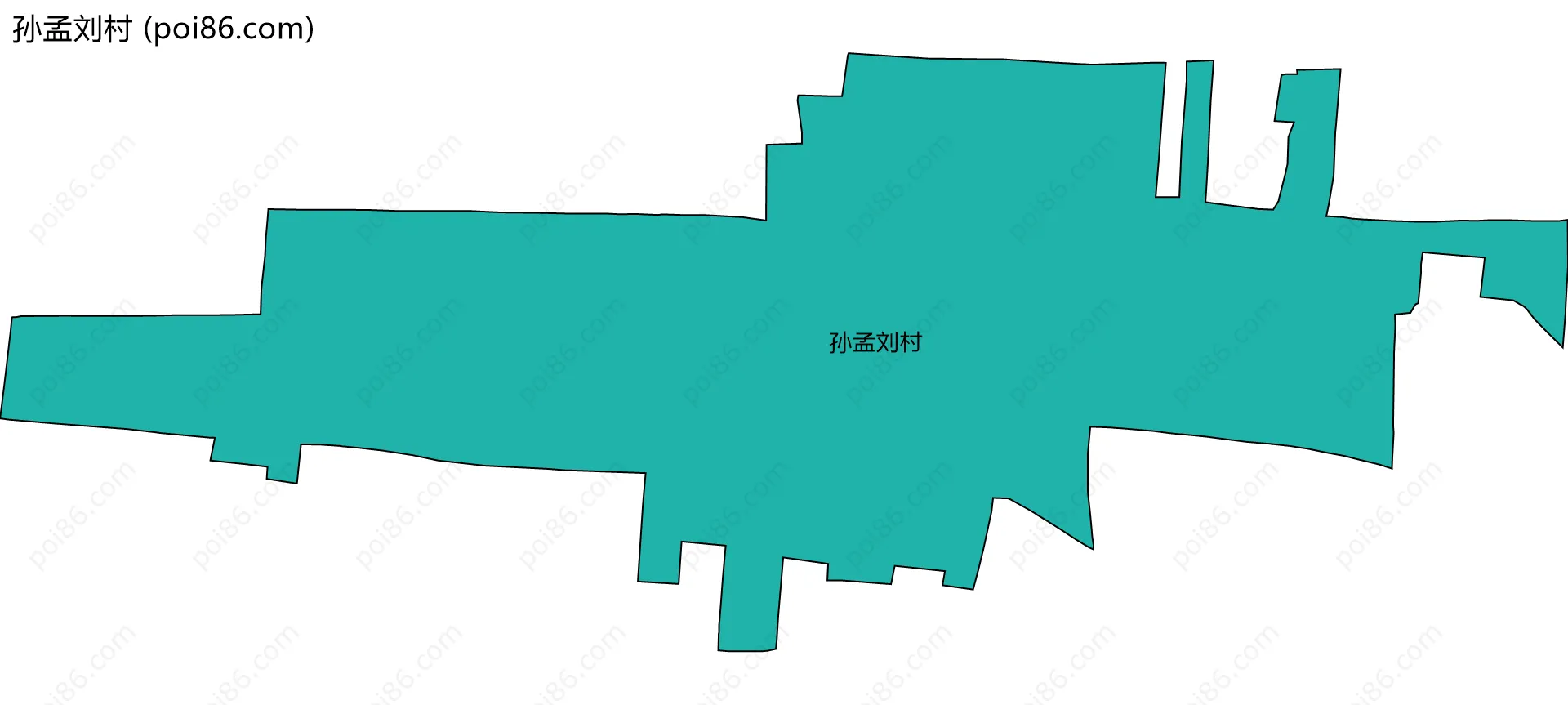 孙孟刘村边界地图