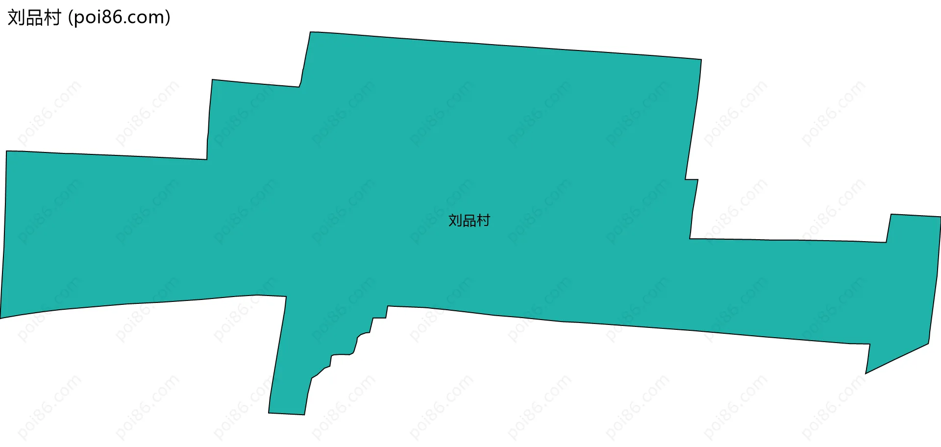 刘品村边界地图