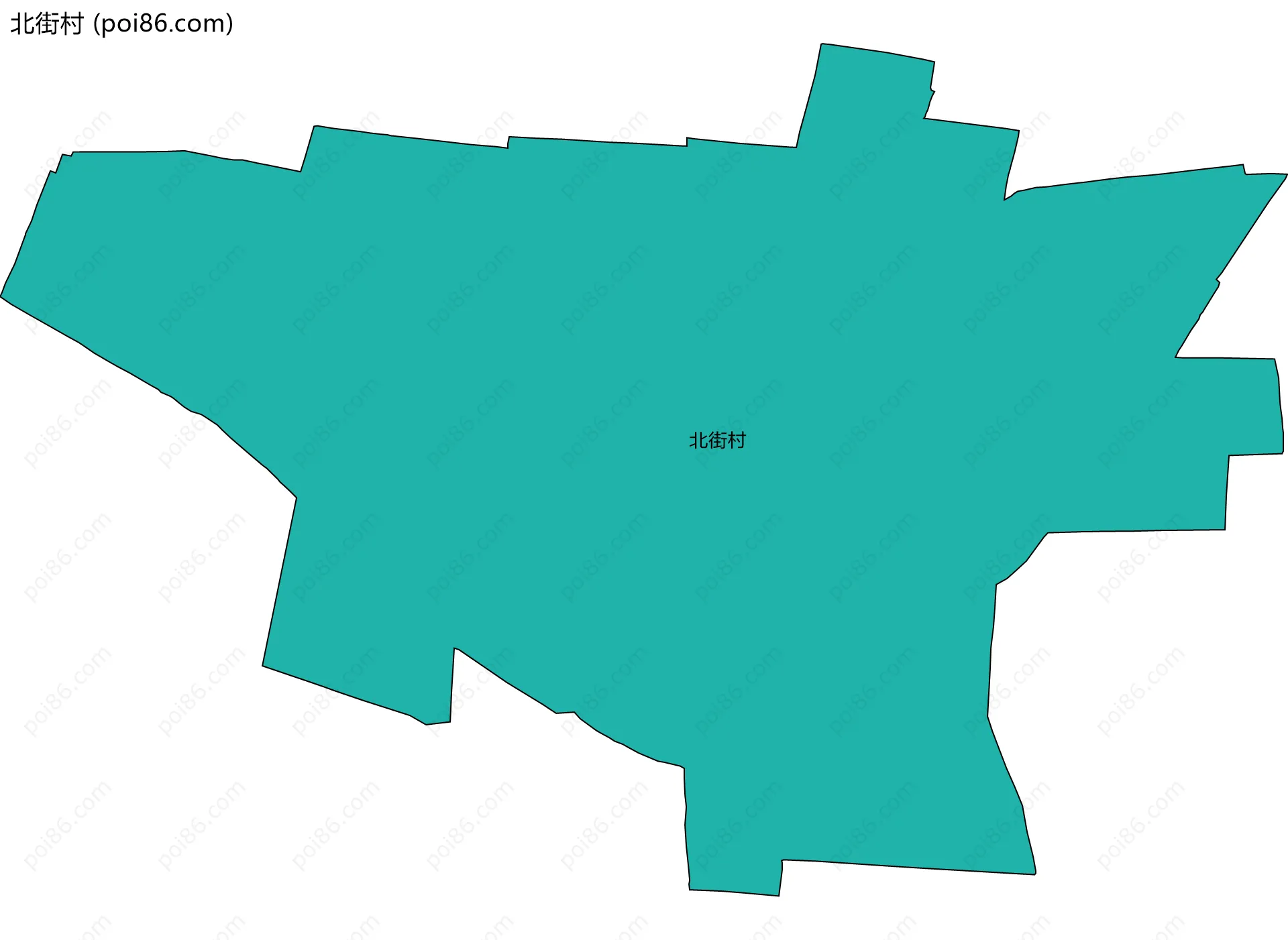 北街村边界地图