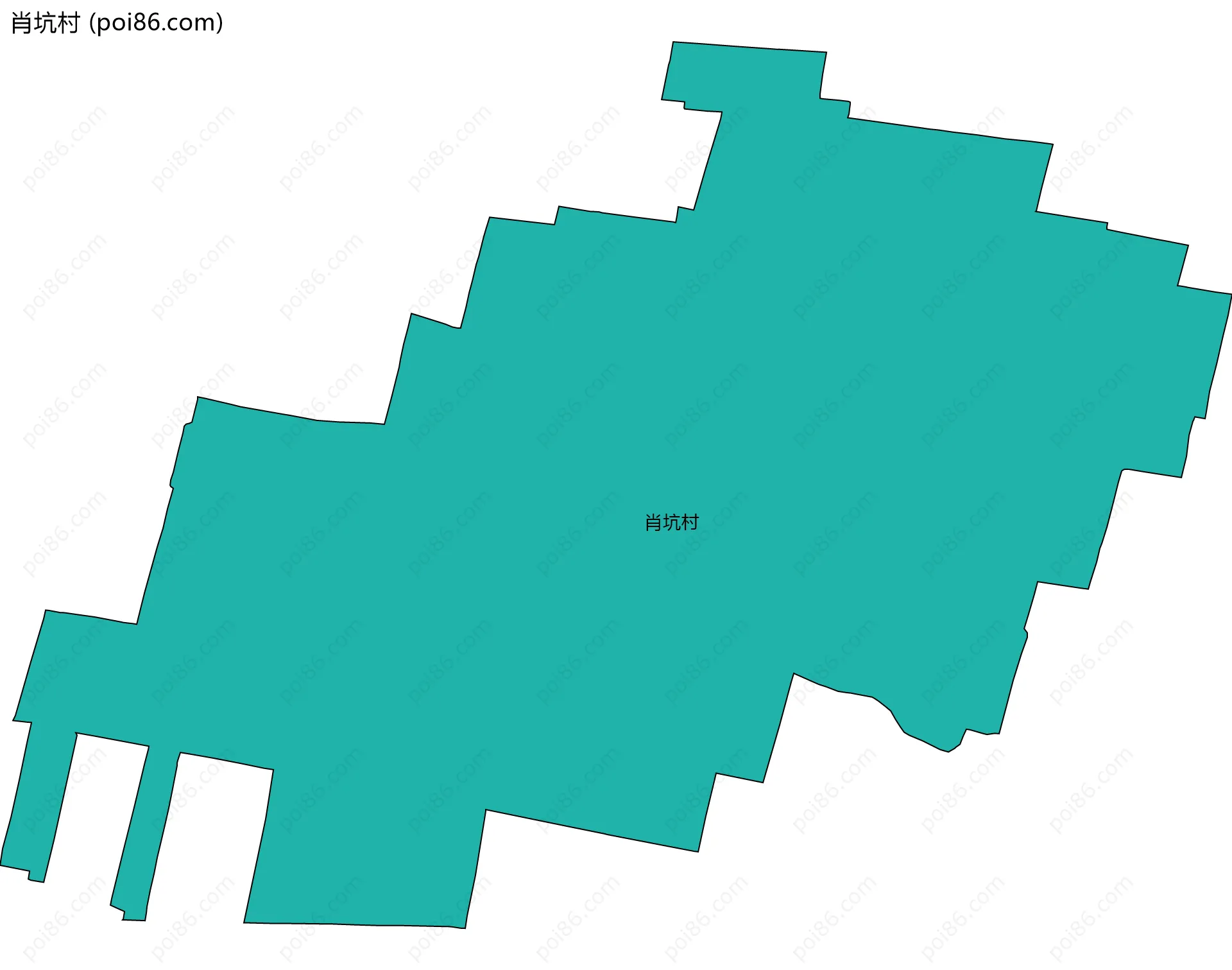 肖坑村边界地图