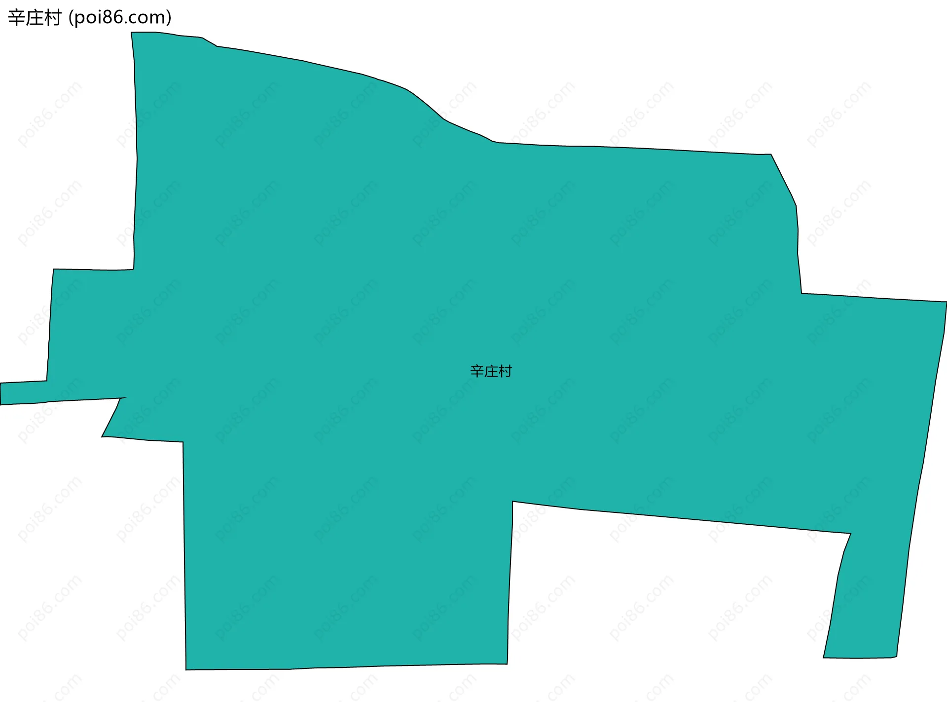 辛庄村边界地图