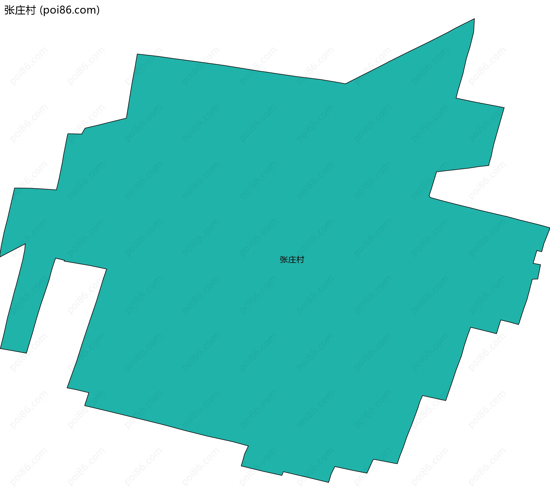 张庄村边界地图