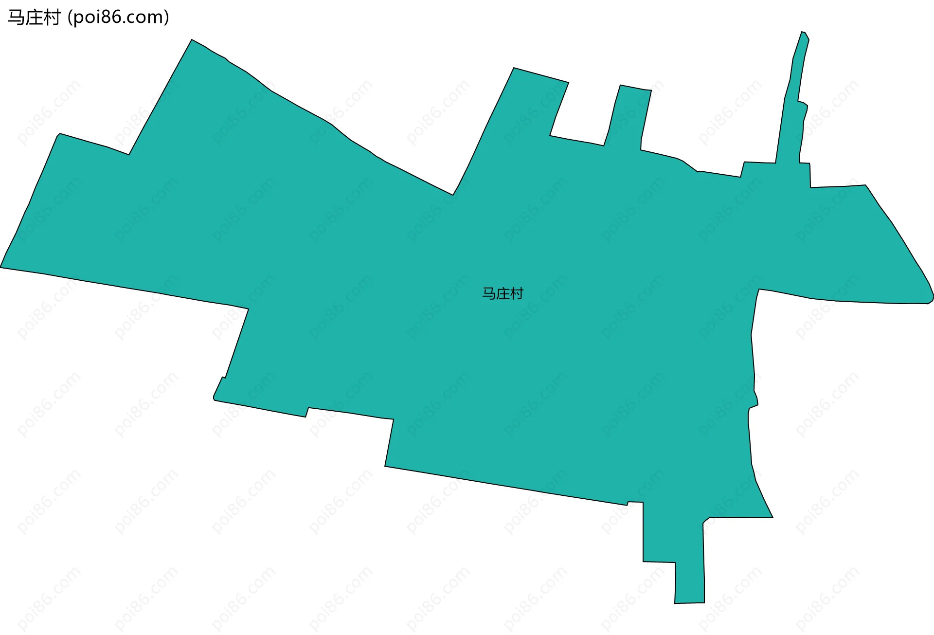 马庄村边界地图