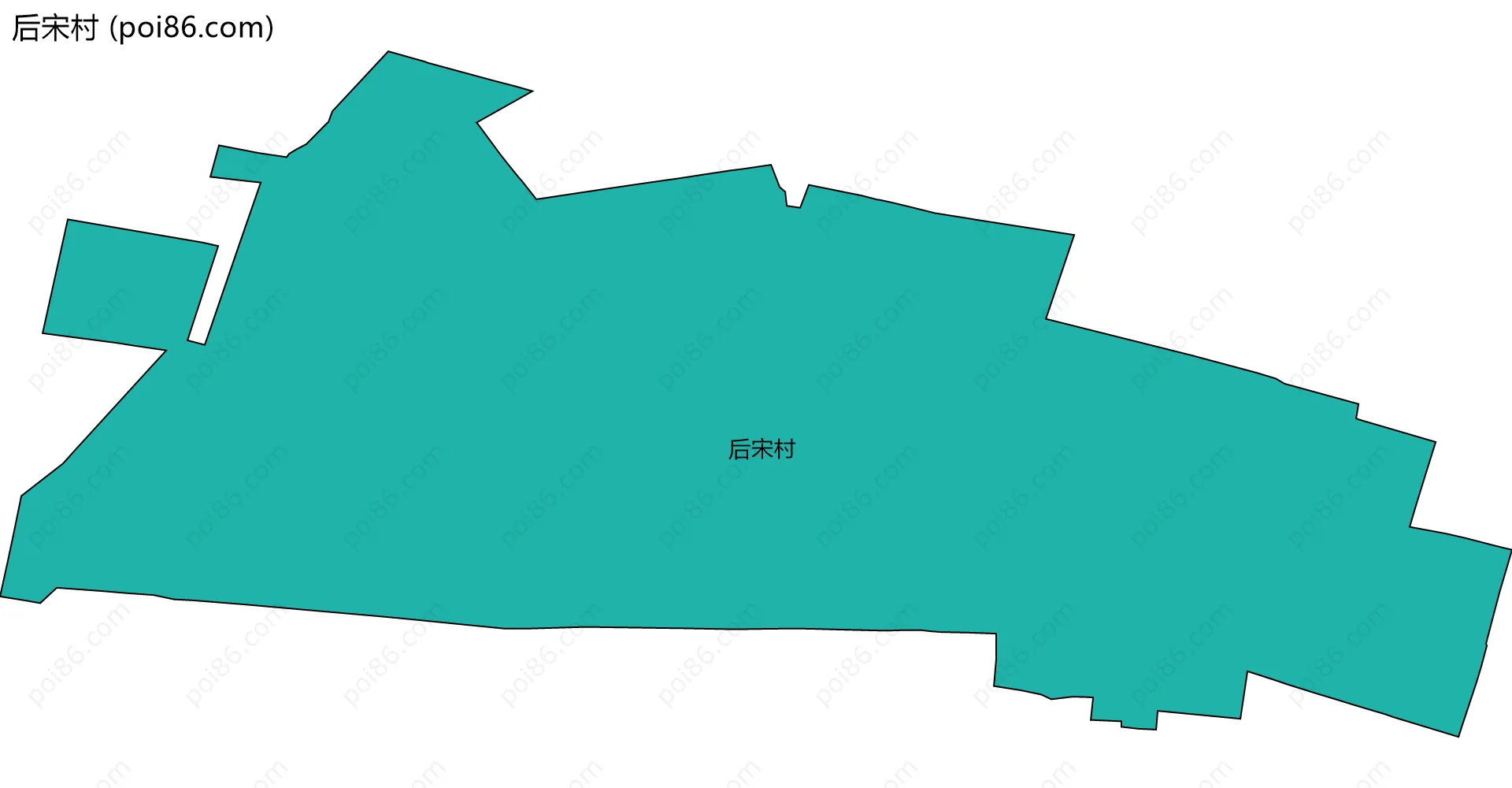 后宋村边界地图