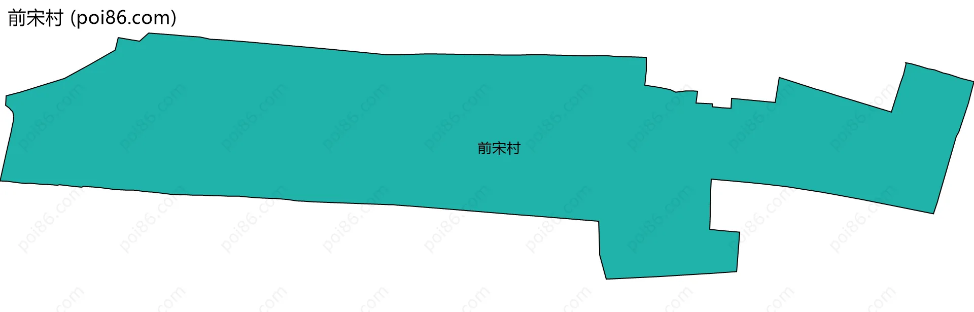 前宋村边界地图