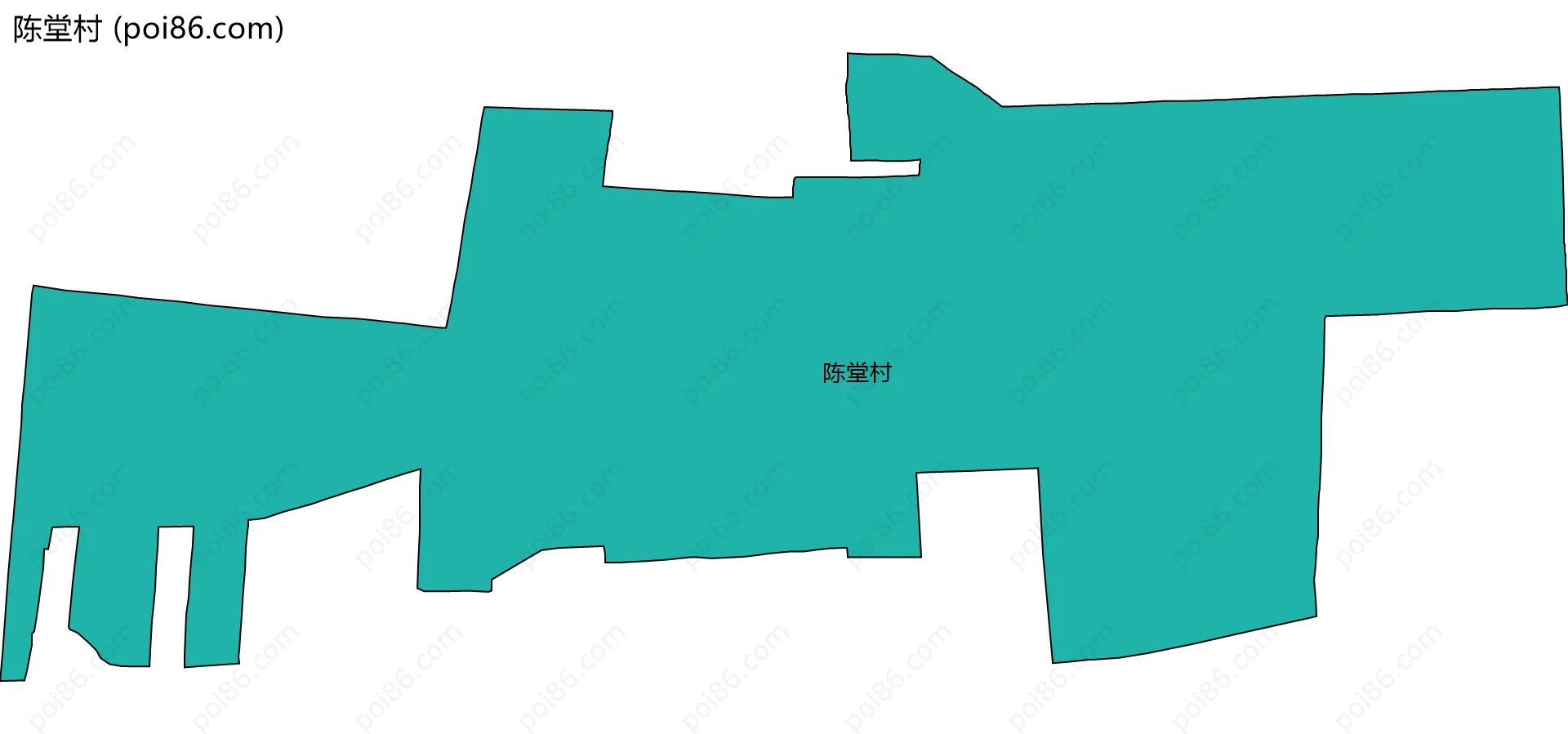 陈堂村边界地图