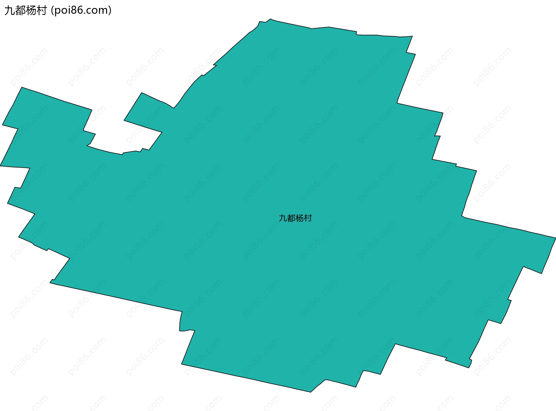 九都杨村边界地图
