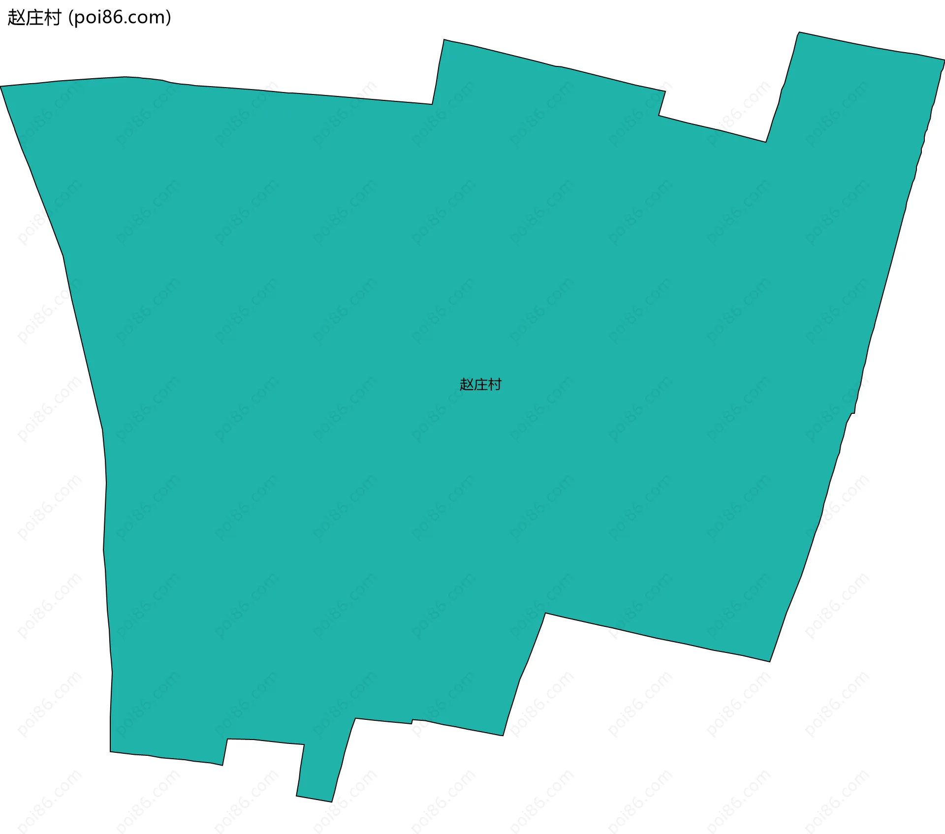 赵庄村边界地图