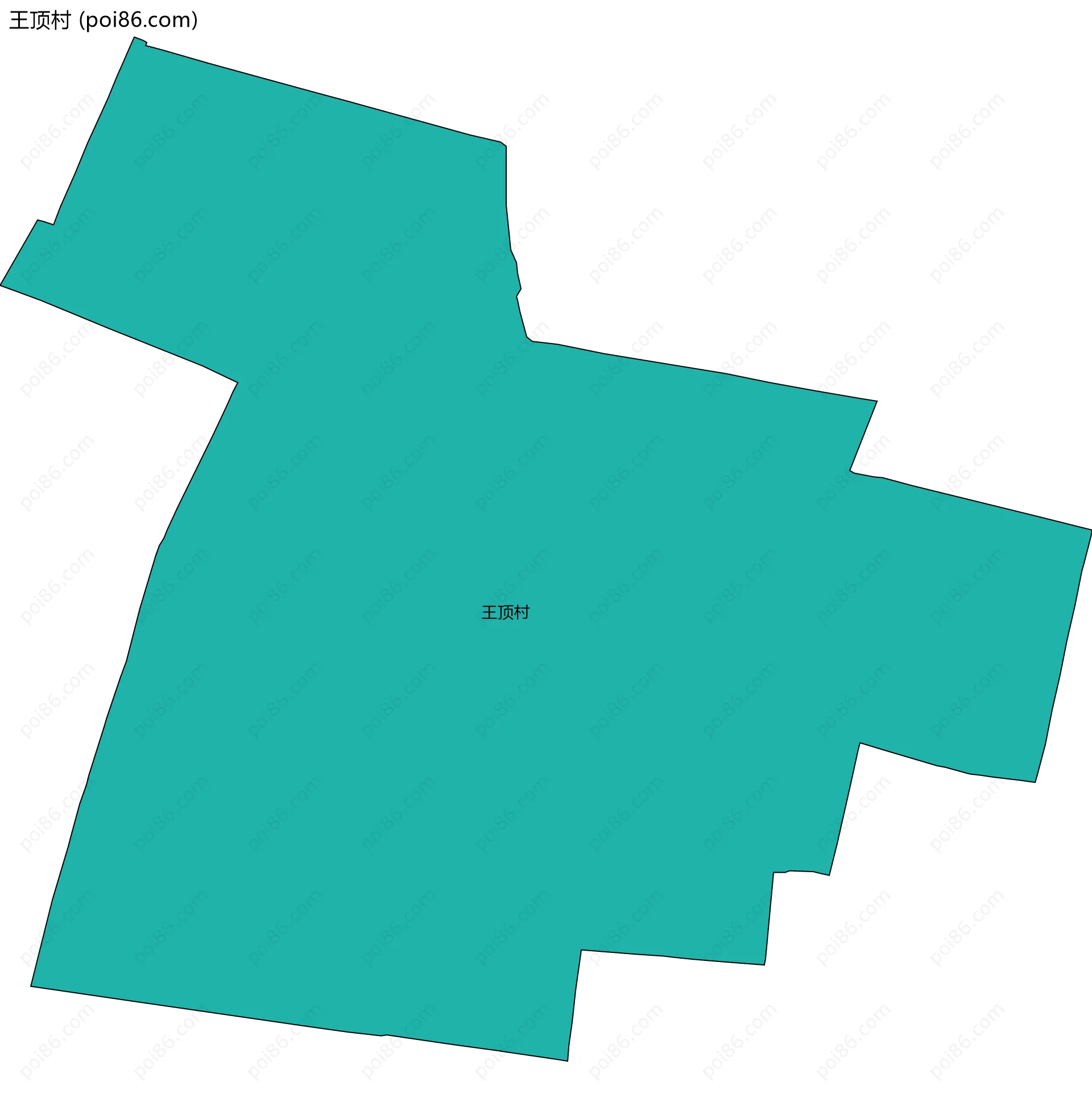 王顶村边界地图