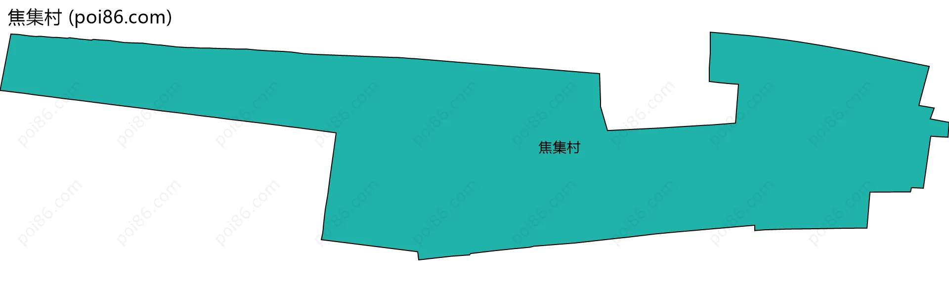 焦集村边界地图