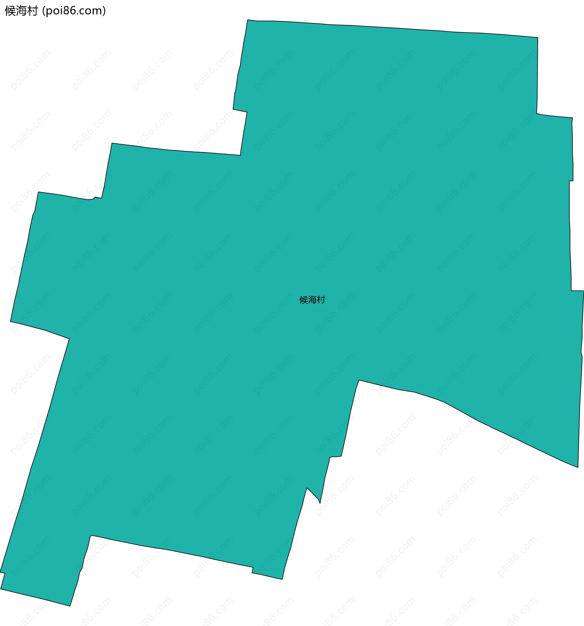 候海村边界地图