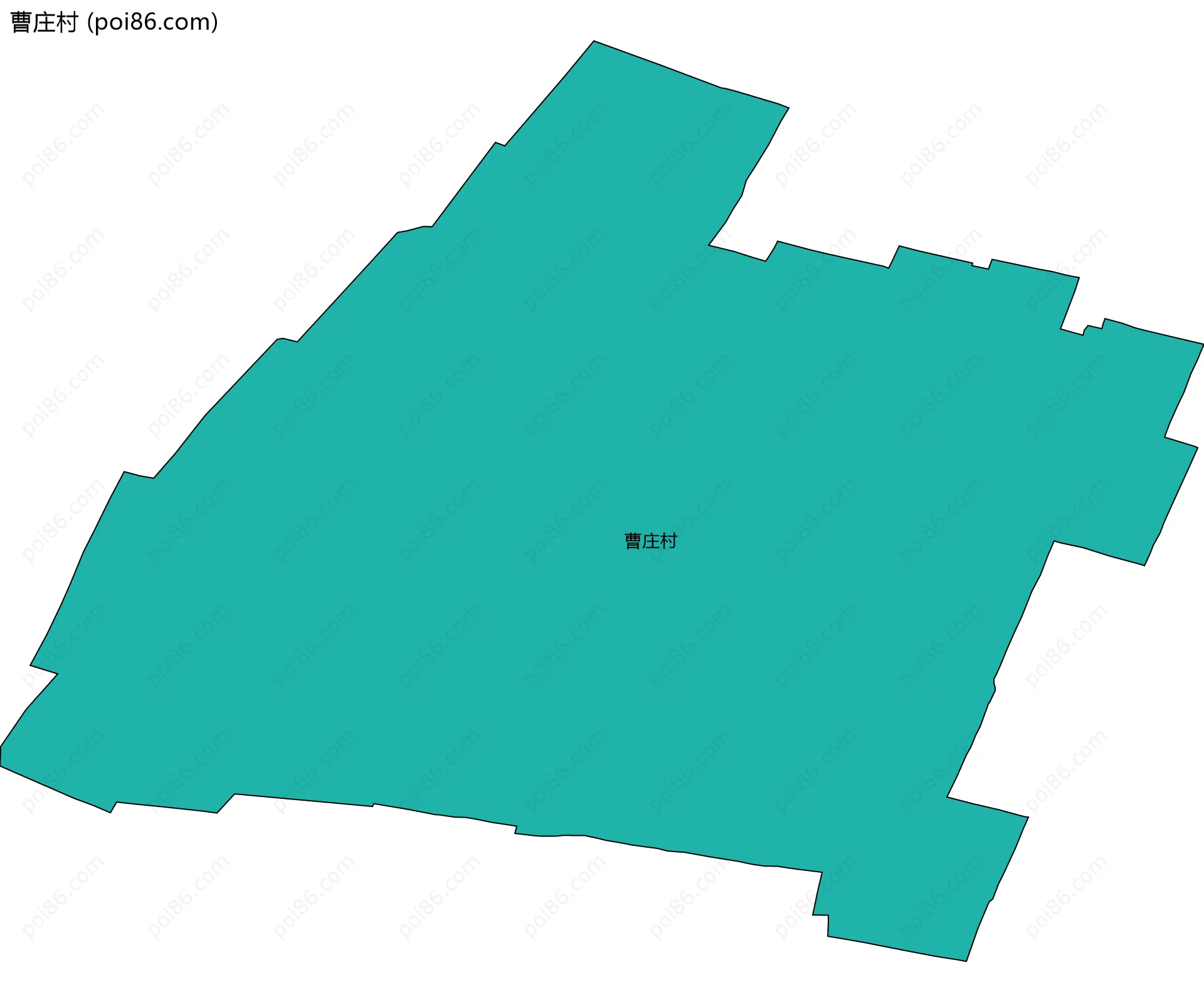曹庄村边界地图