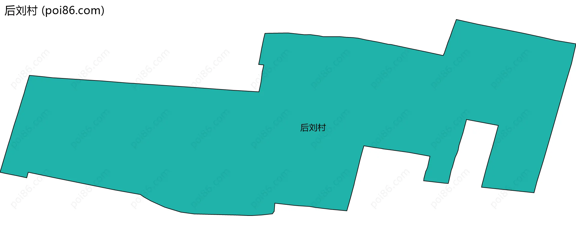 后刘村边界地图