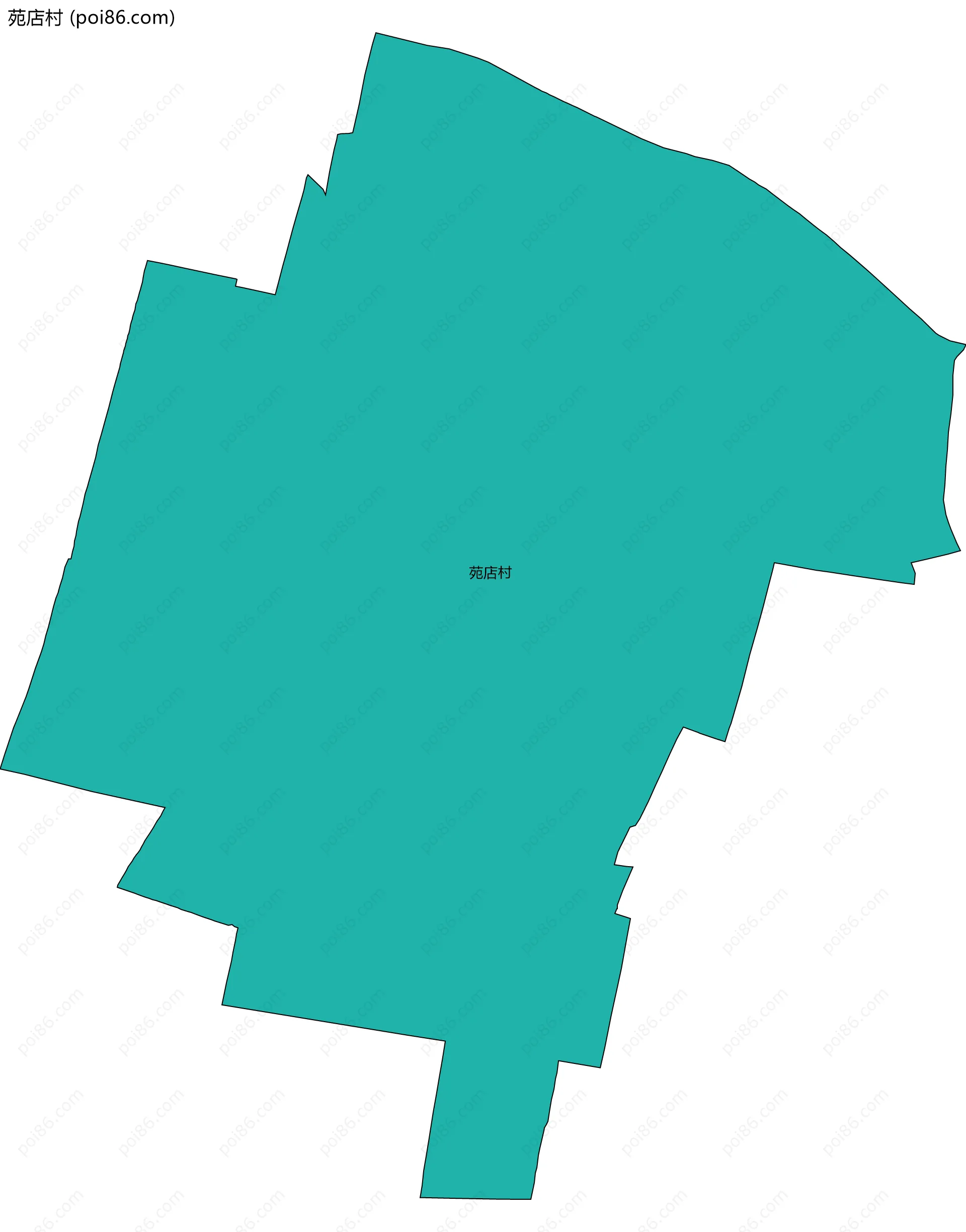 苑店村边界地图