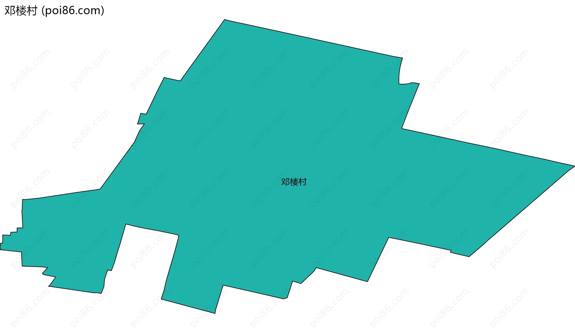 邓楼村边界地图