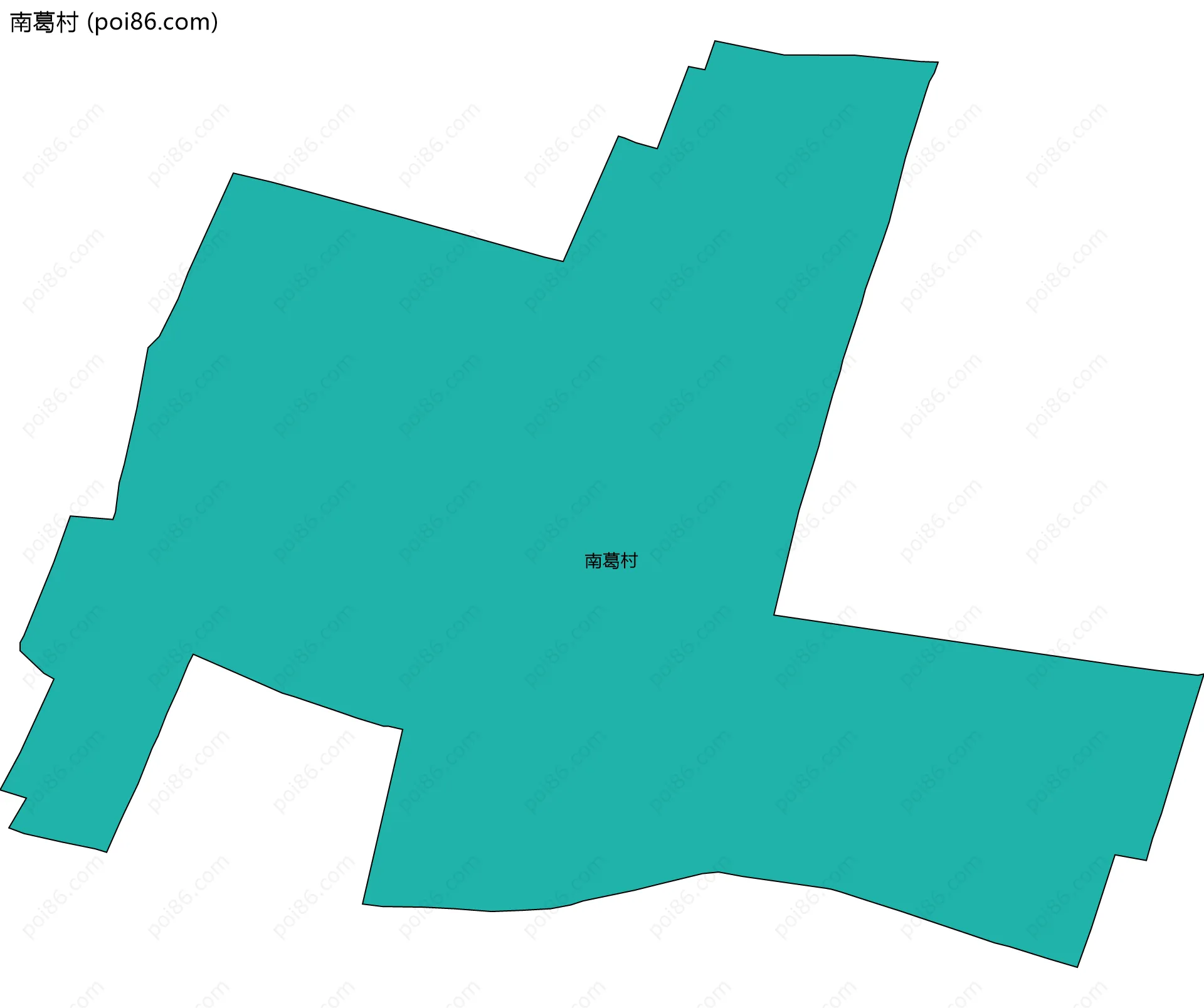 南葛村边界地图