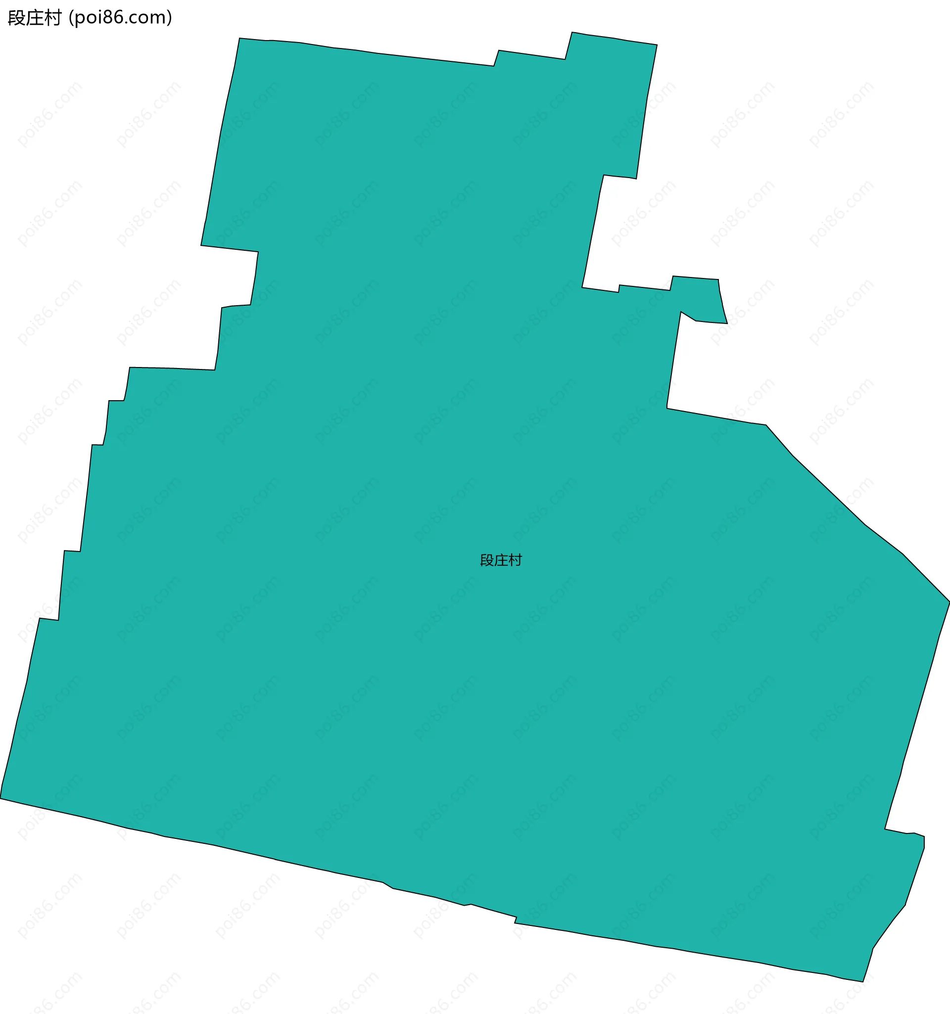 段庄村边界地图